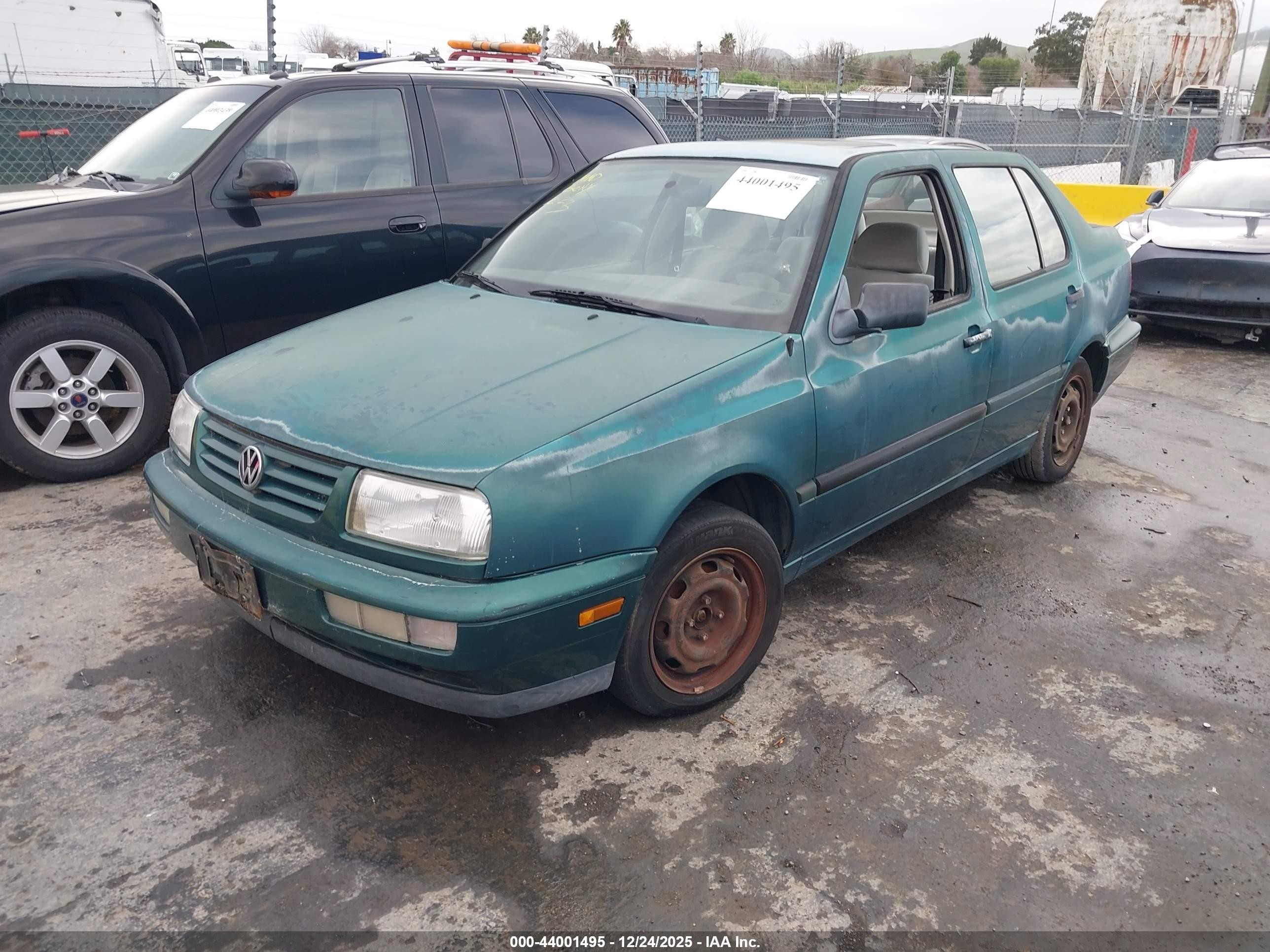 1996 Volkswagen Jetta Gl Green vin: 3VWRA81HXTM029768