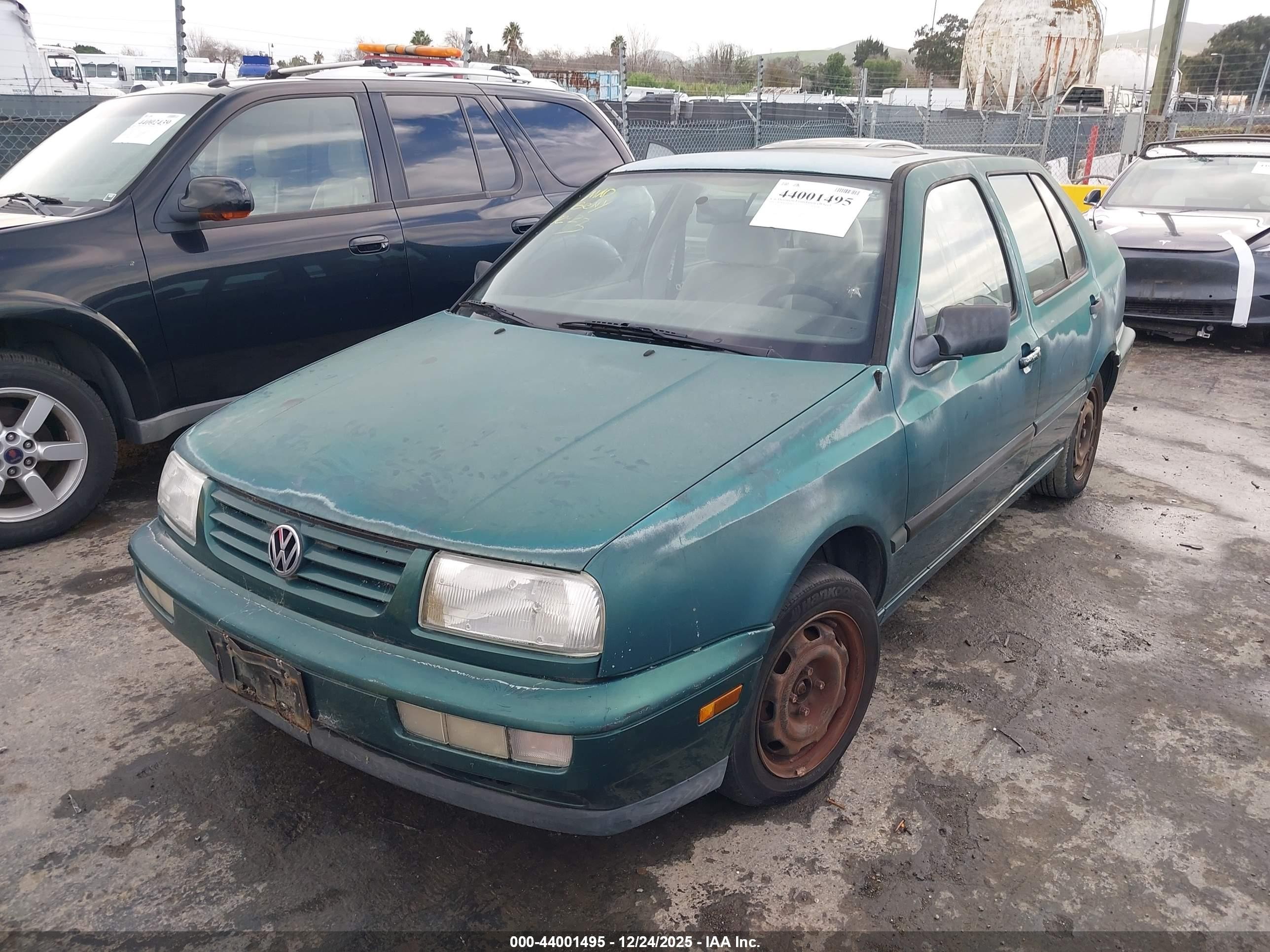 1996 Volkswagen Jetta Gl Green vin: 3VWRA81HXTM029768