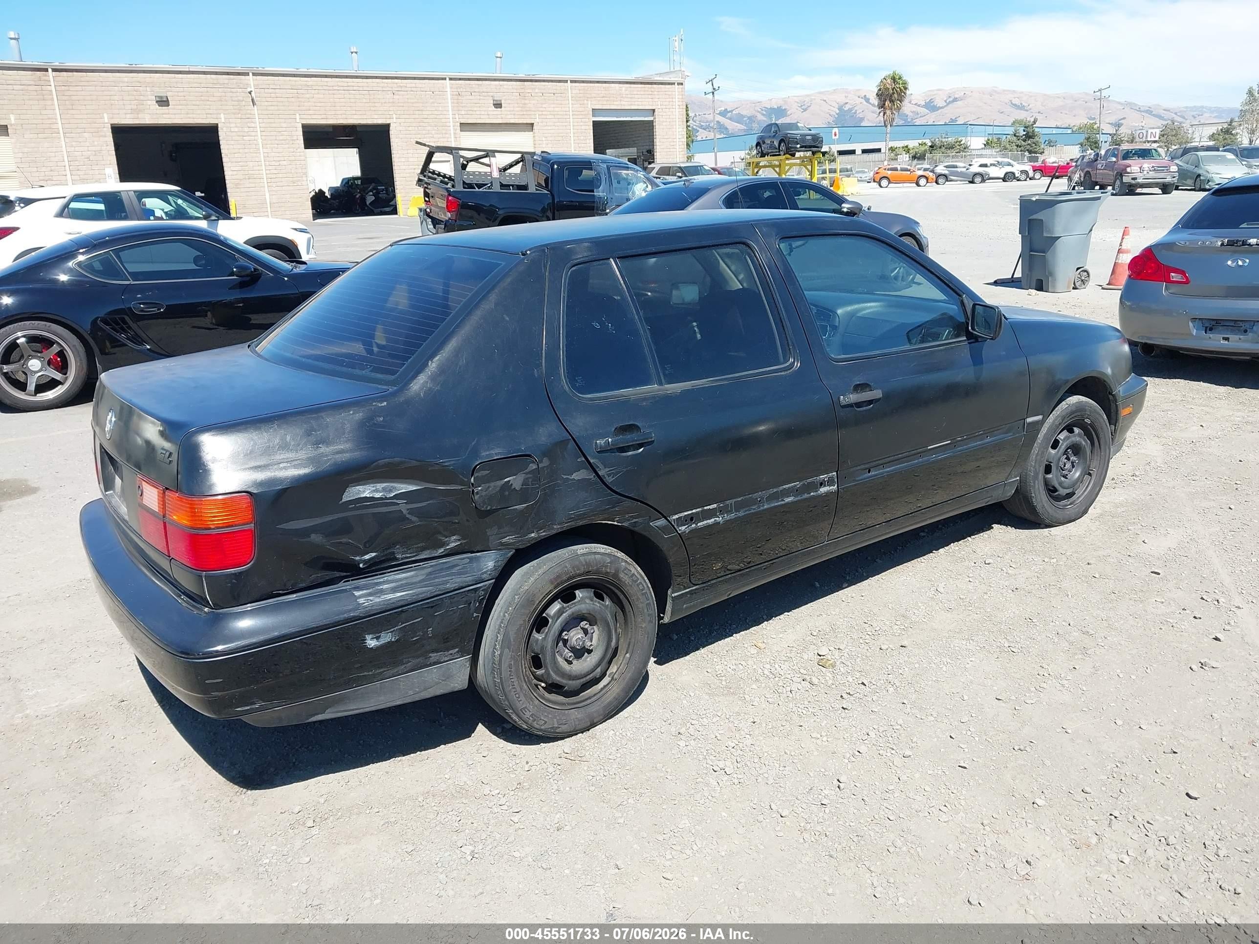 1997 Volkswagen Jetta Gl Черный vin: 3VWRB81H0VM002773