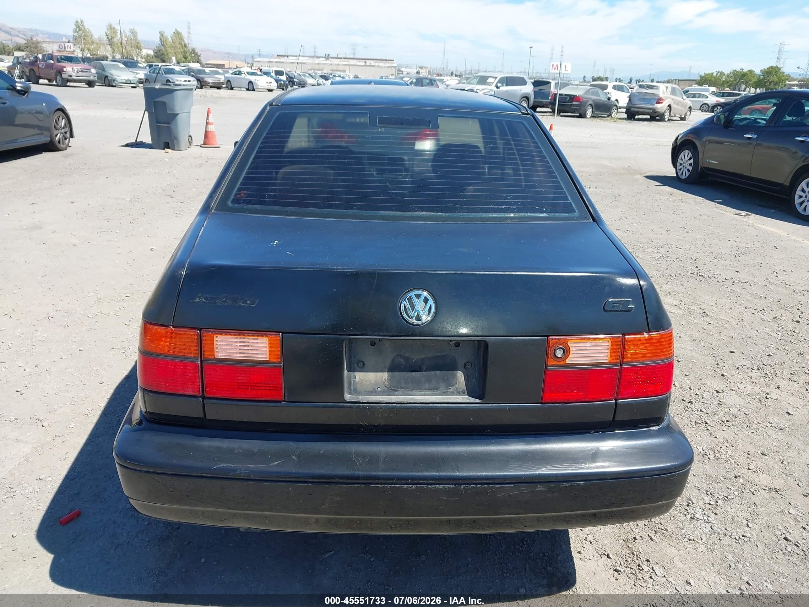 1997 Volkswagen Jetta Gl Черный vin: 3VWRB81H0VM002773