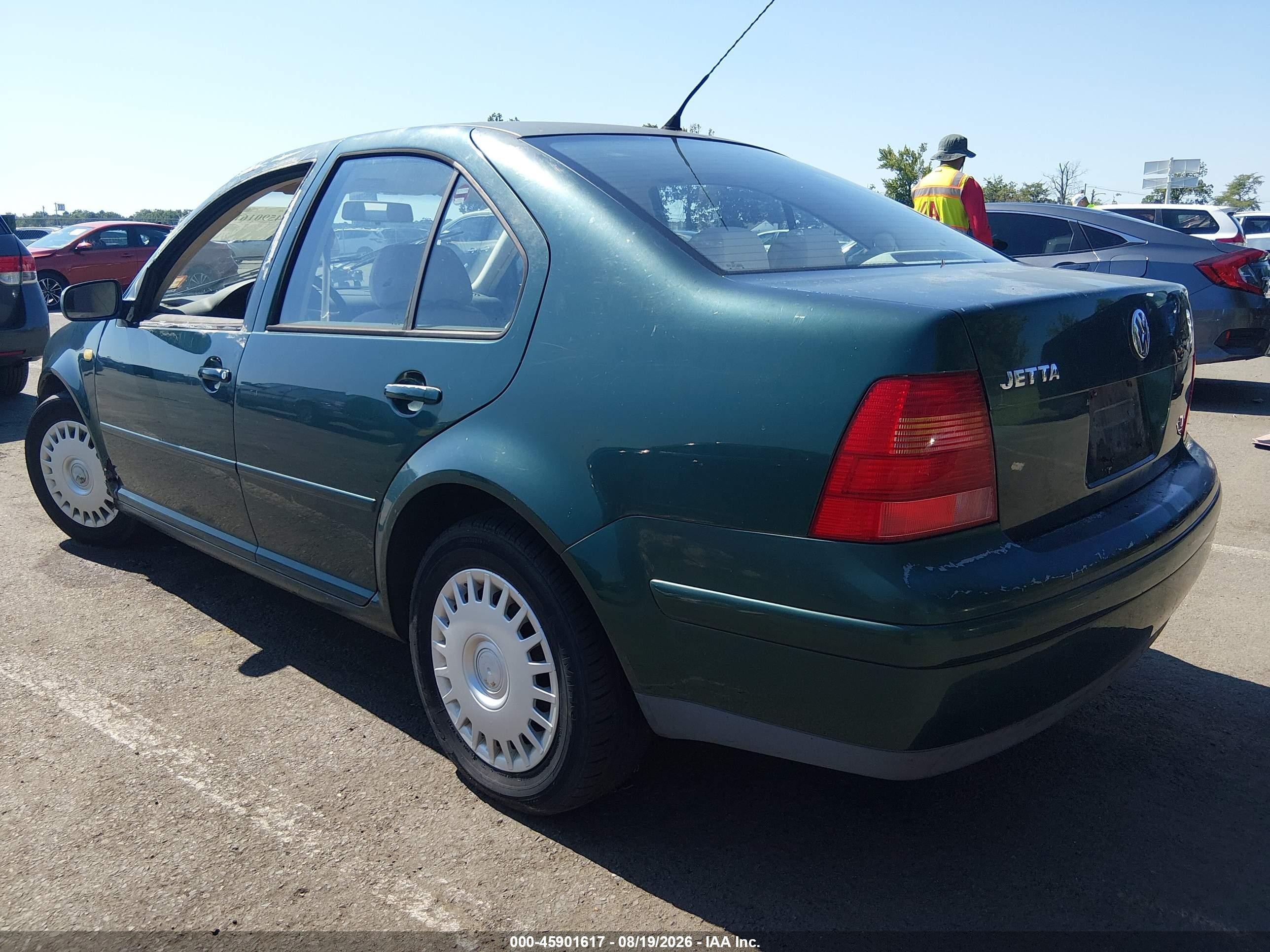 2000 Volkswagen Jetta Gl Green vin: 3VWRC29M0YM083788