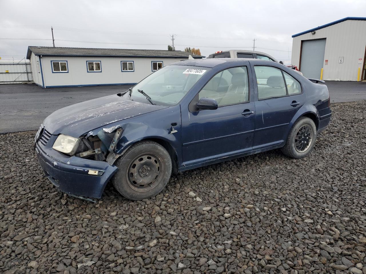 1999 Volkswagen Jetta Gl Blue vin: 3VWRC29M3XM078129