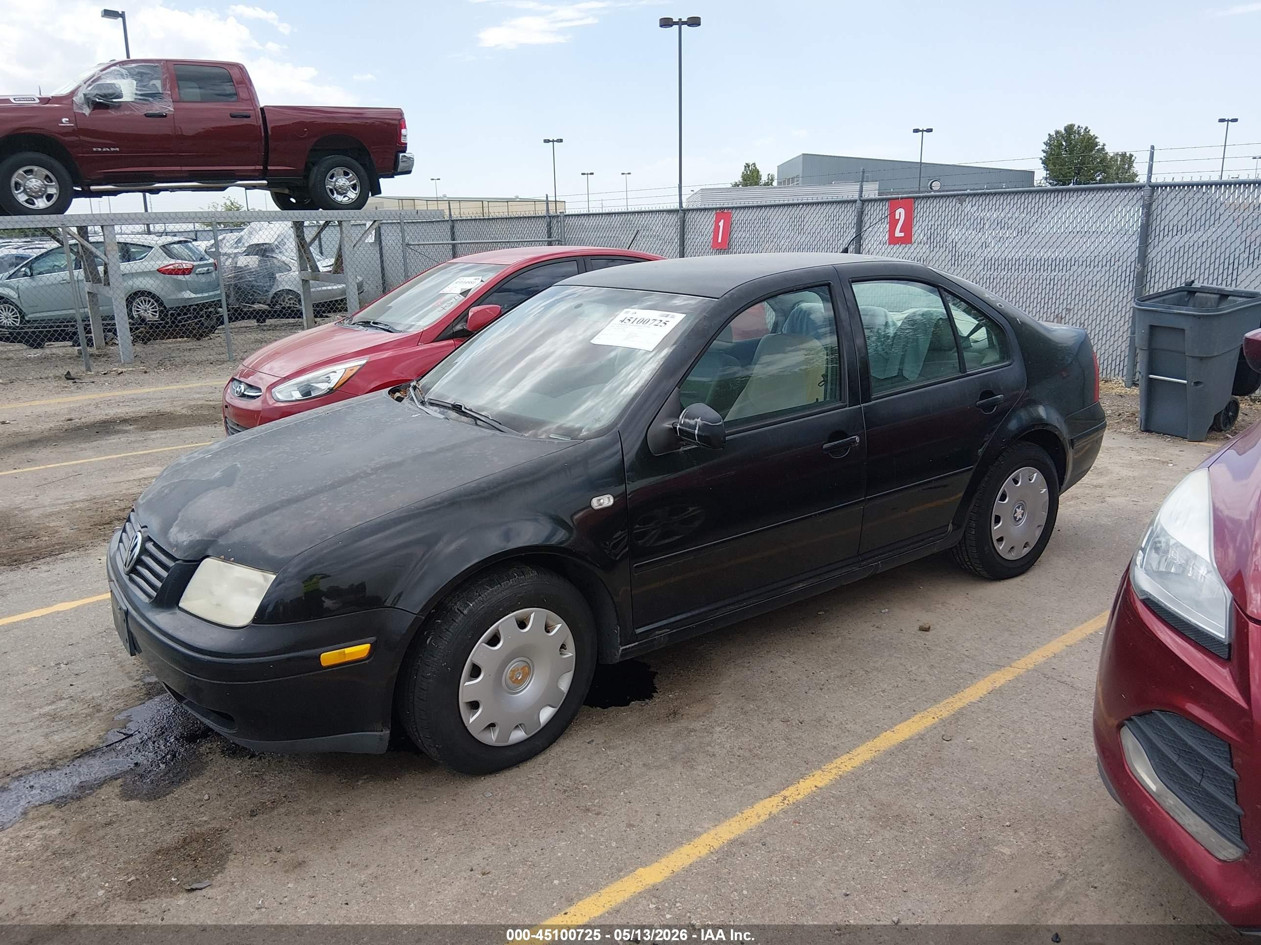 2000 Volkswagen Jetta Gl Black vin: 3VWRC29M3YM198644