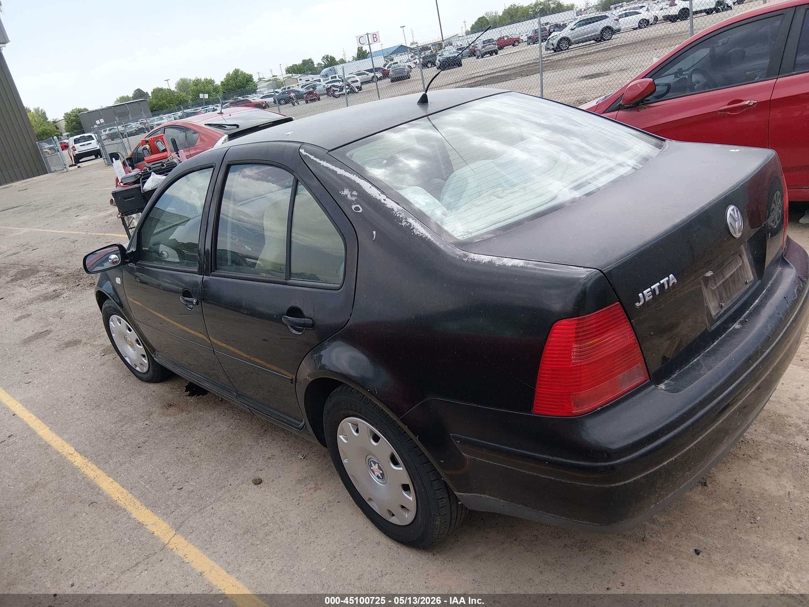 2000 Volkswagen Jetta Gl Black vin: 3VWRC29M3YM198644
