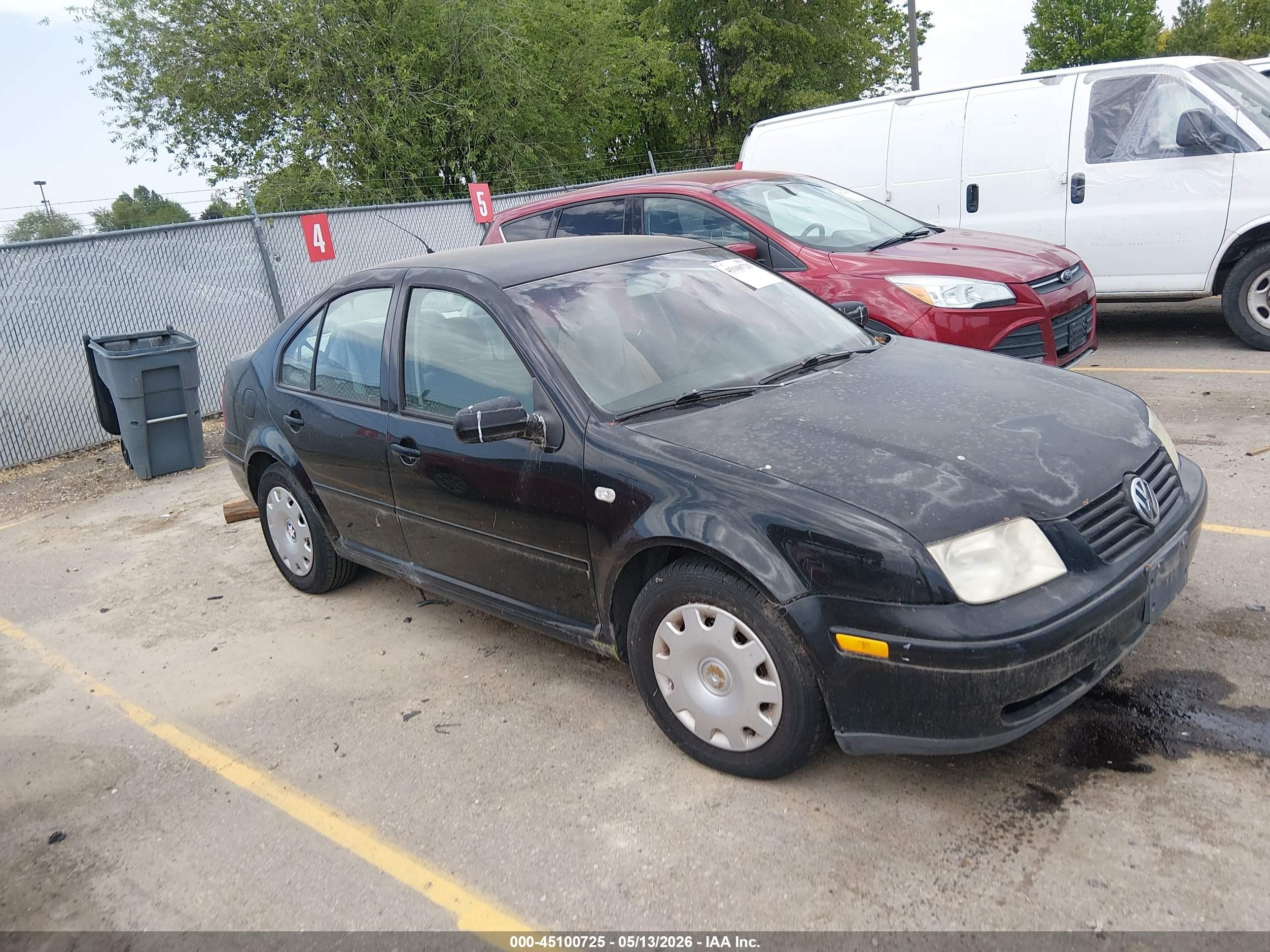 2000 Volkswagen Jetta Gl Black vin: 3VWRC29M3YM198644
