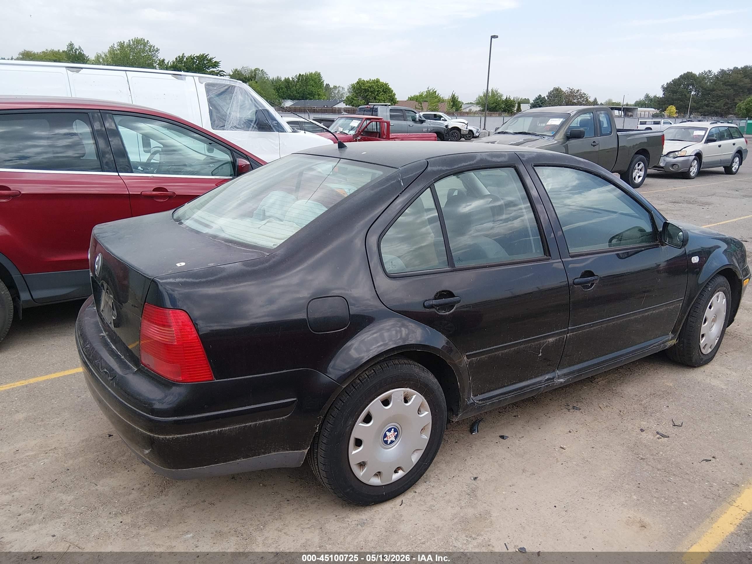 2000 Volkswagen Jetta Gl Black vin: 3VWRC29M3YM198644