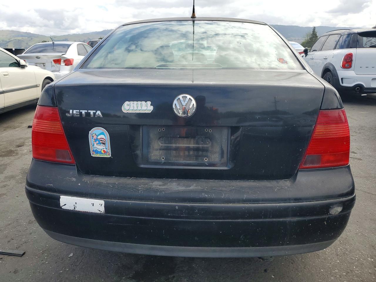 2000 Volkswagen Jetta Gl Black vin: 3VWRC29M7YM038945