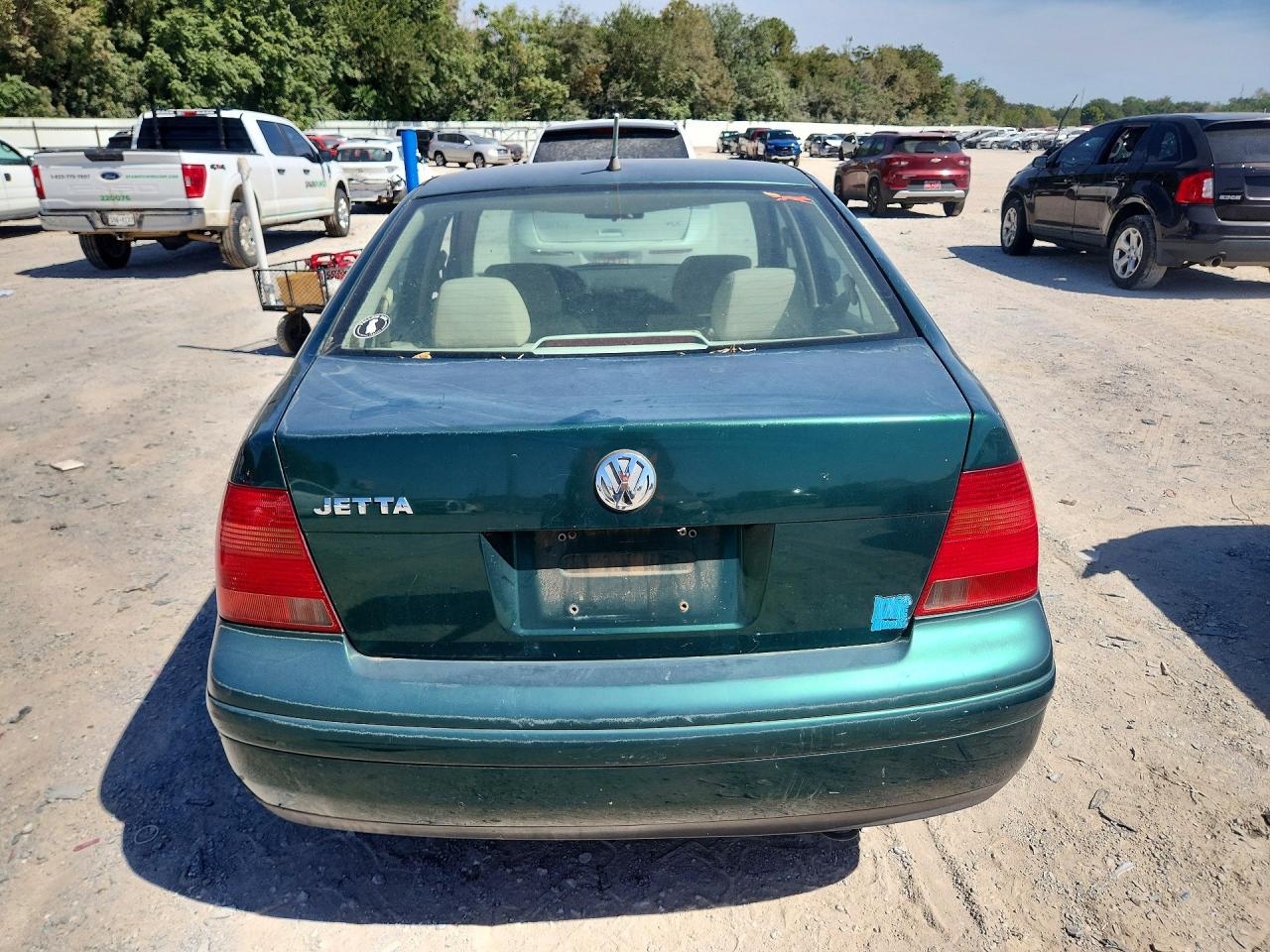 1999 Volkswagen Jetta Gl Green vin: 3VWRC29M8XM087618
