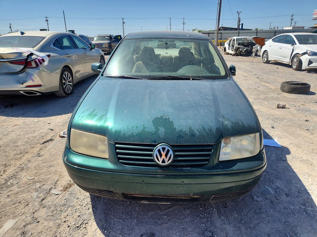 1999 Volkswagen Jetta Gl Green vin: 3VWRC29M8XM087618