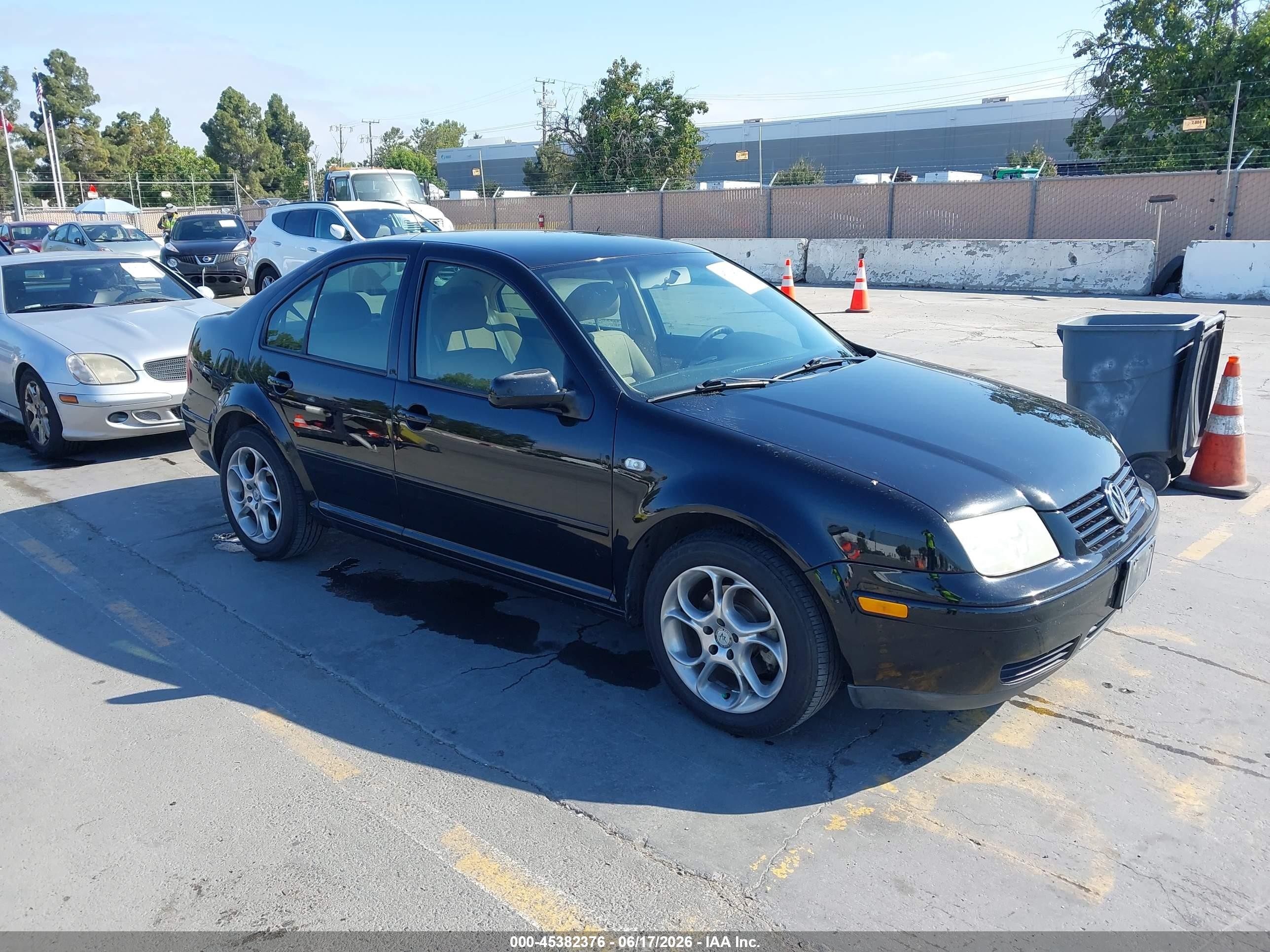 2000 Volkswagen Jetta Gl Black vin: 3VWRC29MXYM155418