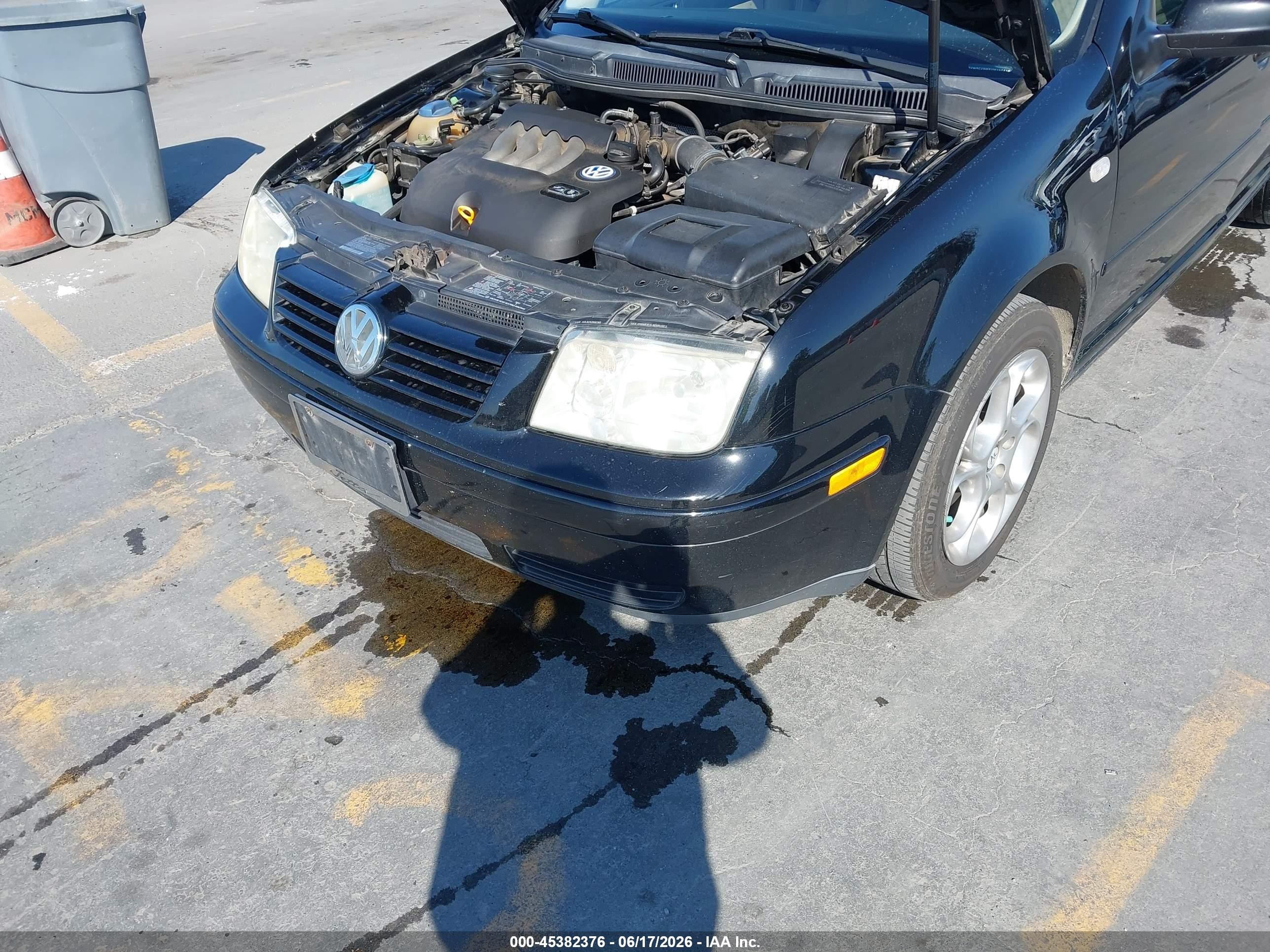 2000 Volkswagen Jetta Gl Black vin: 3VWRC29MXYM155418