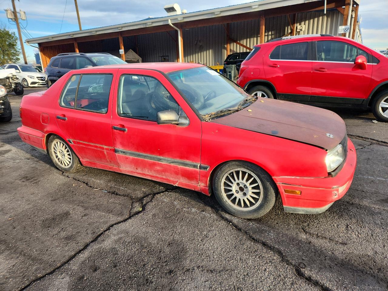 1995 Volkswagen Jetta Iii Gl Red vin: 3VWRC81H7SM075308