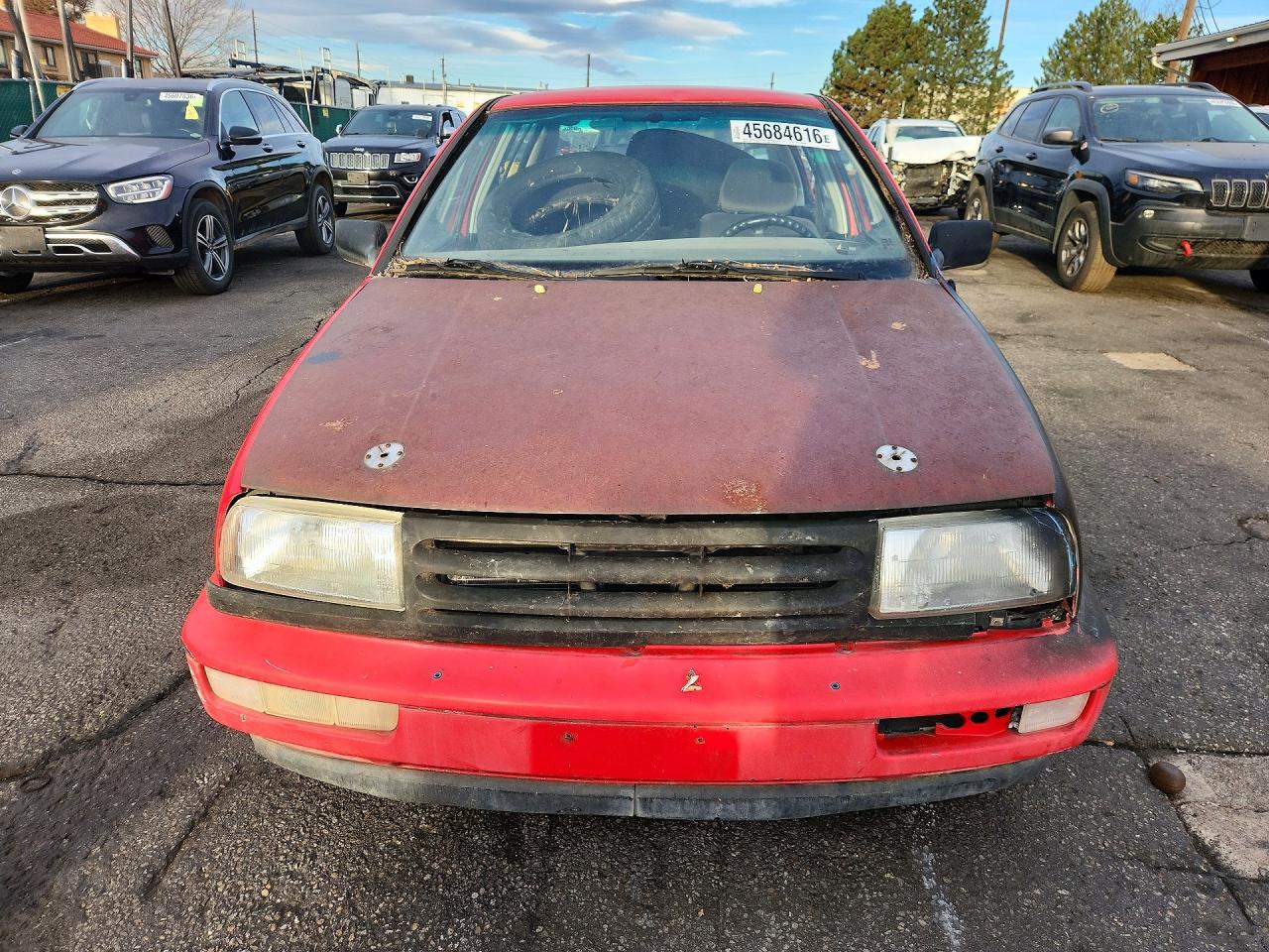 1995 Volkswagen Jetta Iii Gl Red vin: 3VWRC81H7SM075308