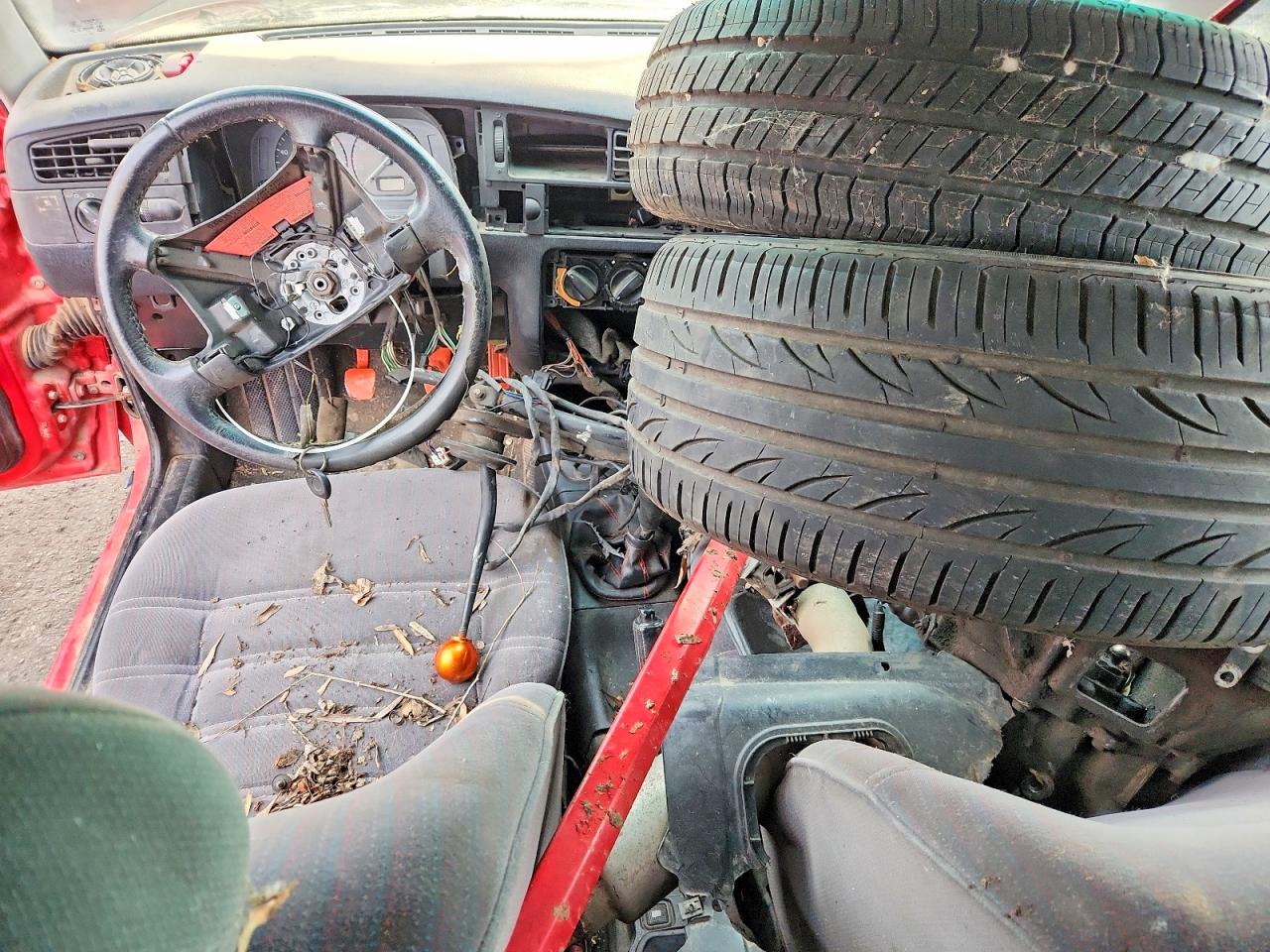 1995 Volkswagen Jetta Iii Gl Red vin: 3VWRC81H7SM075308