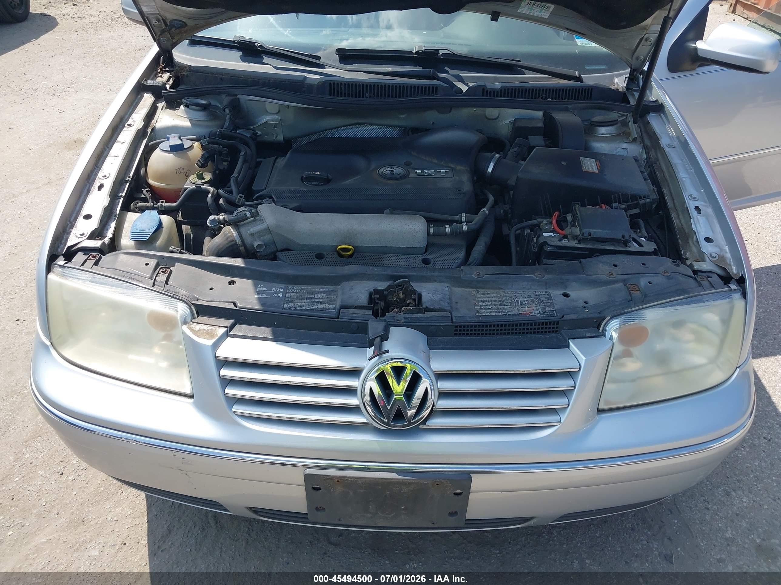 2004 Volkswagen Jetta Gl 1.8t Silver vin: 3VWRE69M34M044849