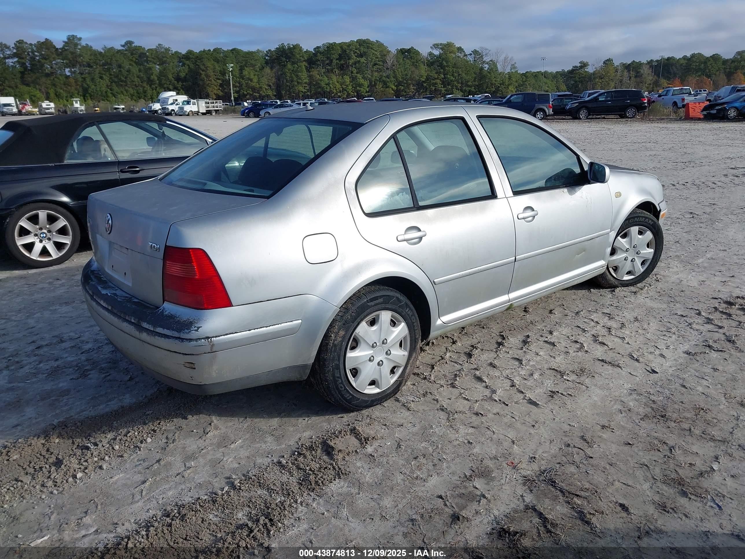 1999 Volkswagen Jetta Gl Tdi Silver vin: 3VWRF29M2XM102394