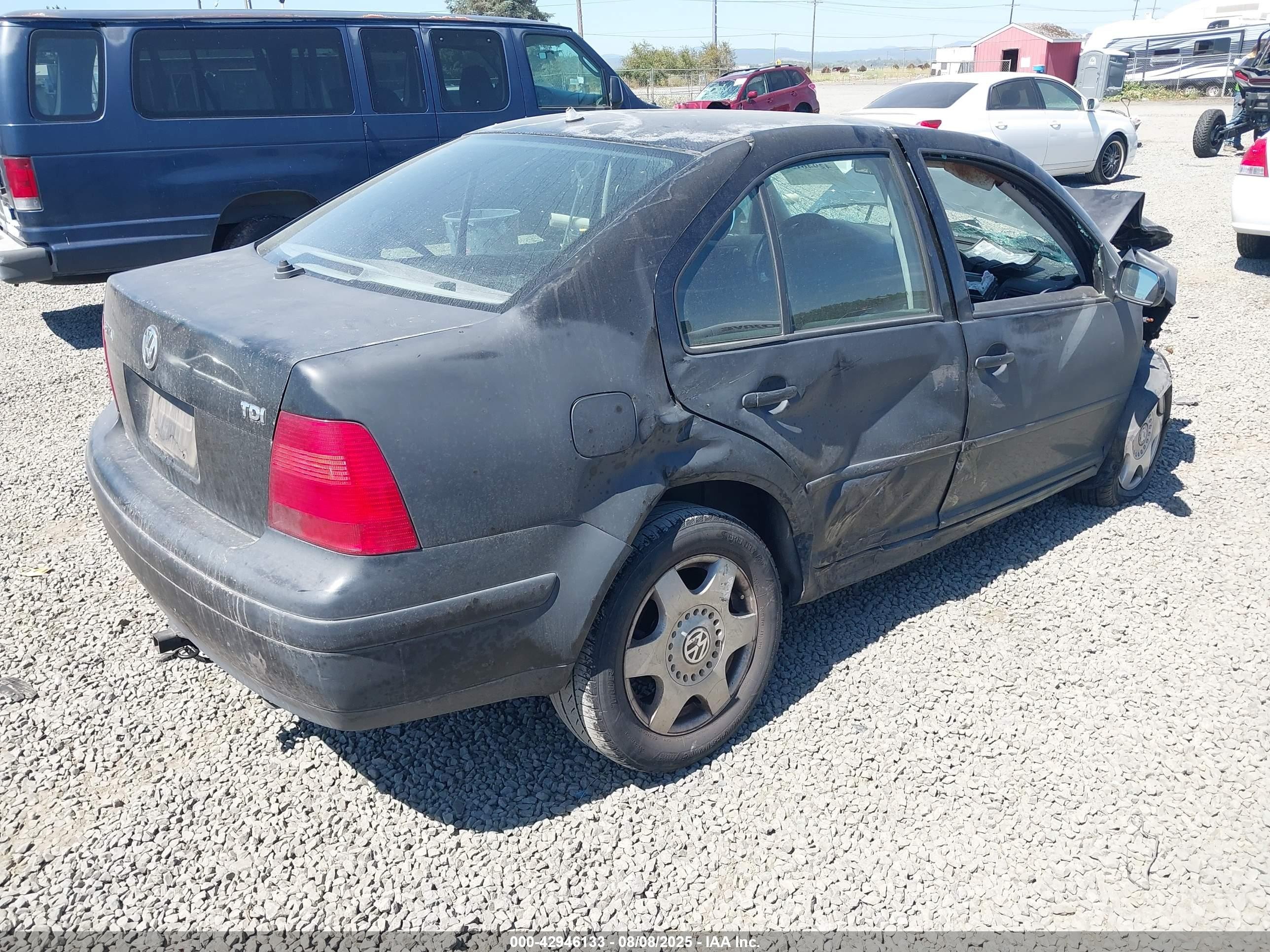 1999 Volkswagen Jetta Gl Tdi Black vin: 3VWRF29M2XM114013