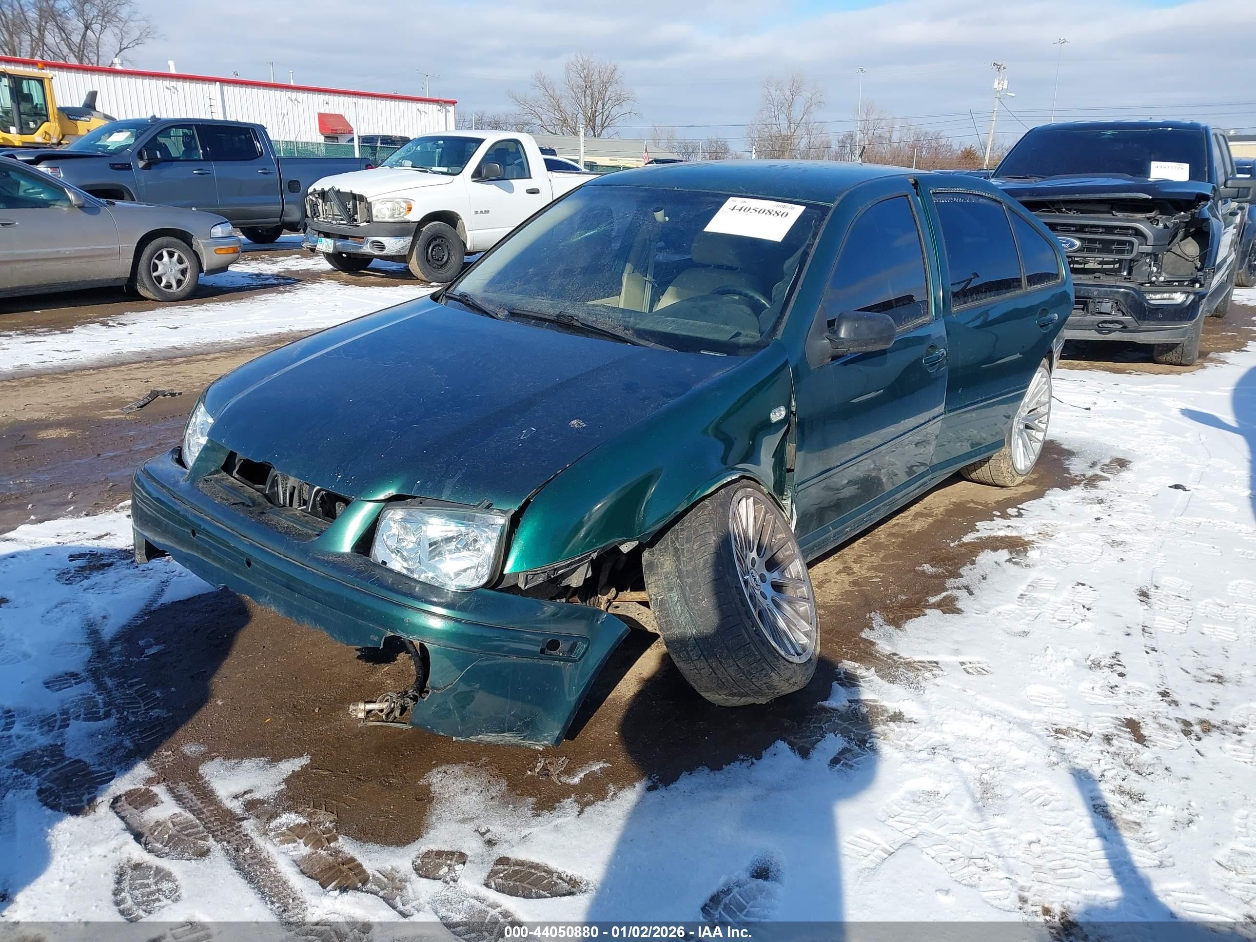 2000 Volkswagen Jetta Gl Tdi Green vin: 3VWRF29M4YM025755