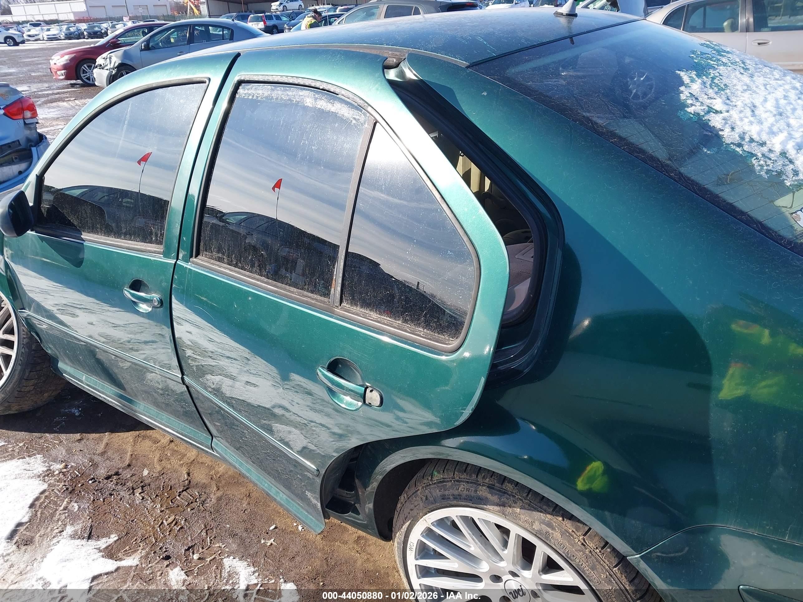 2000 Volkswagen Jetta Gl Tdi Green vin: 3VWRF29M4YM025755