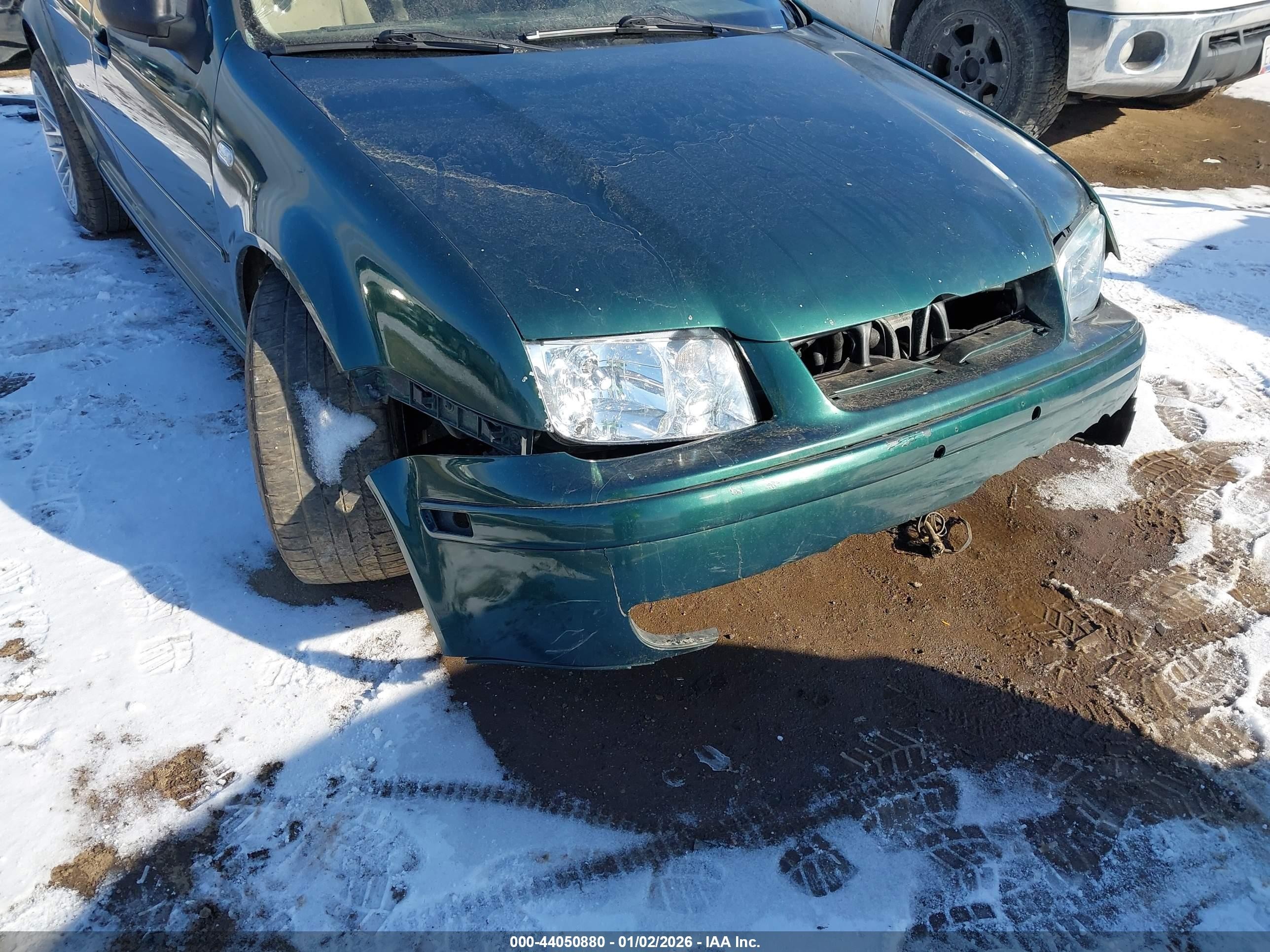 2000 Volkswagen Jetta Gl Tdi Green vin: 3VWRF29M4YM025755
