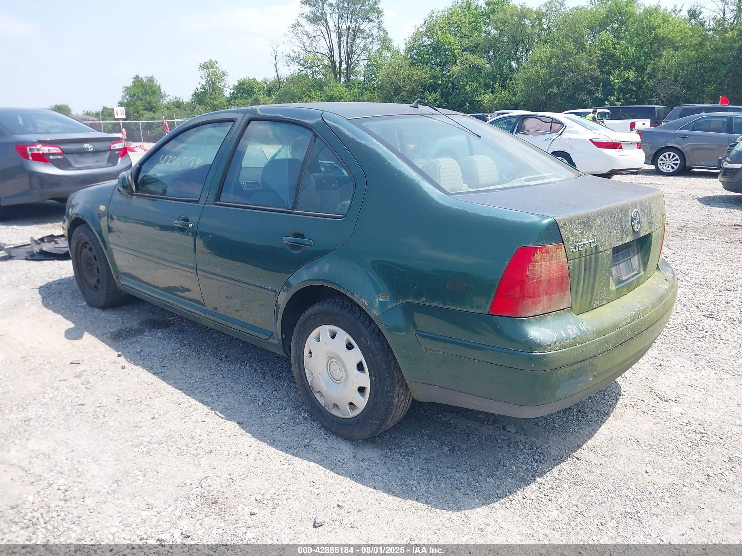 1999 Volkswagen Jetta Gl Tdi Зеленый vin: 3VWRF29M6XM062675