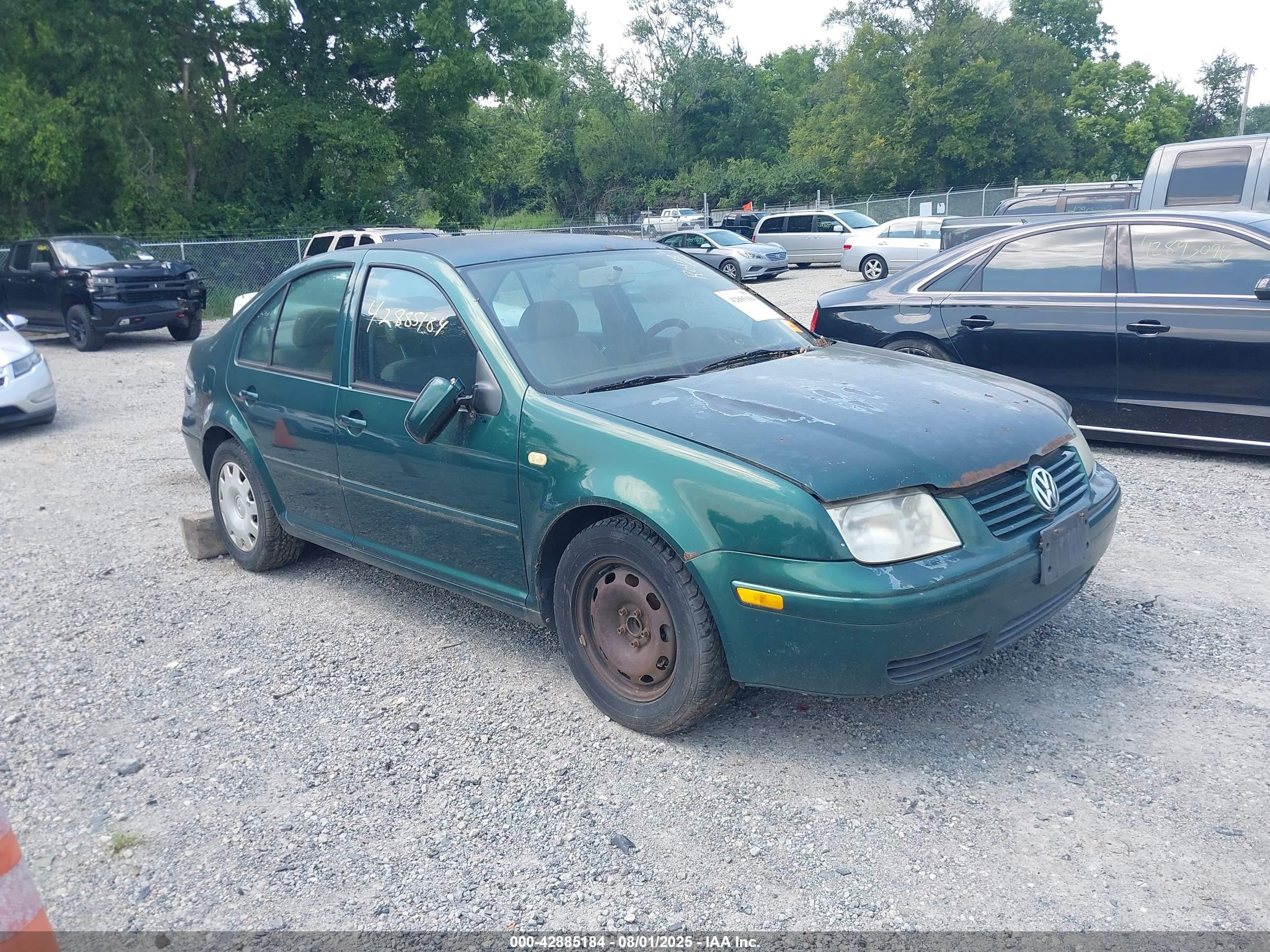 1999 Volkswagen Jetta Gl Tdi Зеленый vin: 3VWRF29M6XM062675