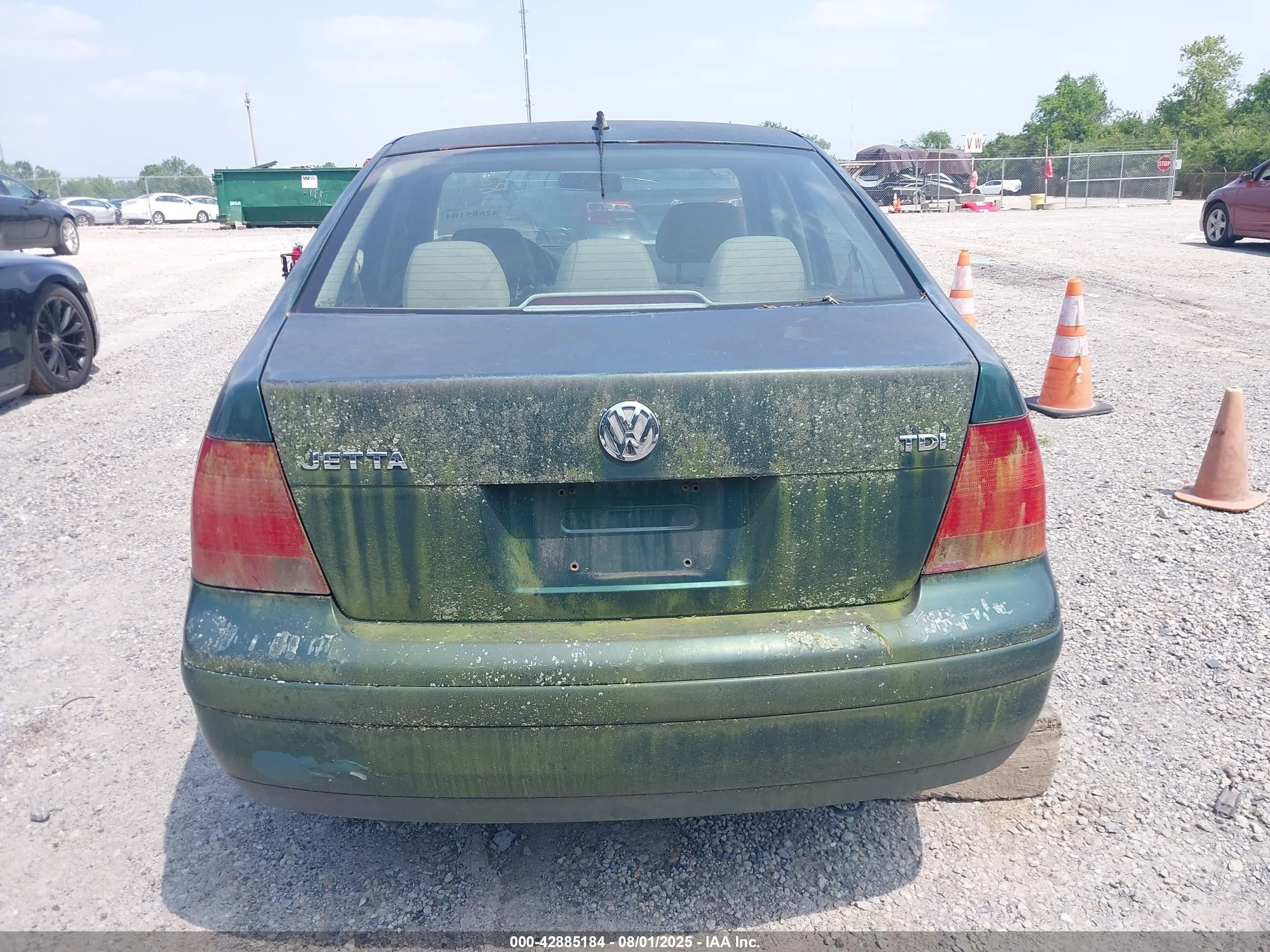 1999 Volkswagen Jetta Gl Tdi Зеленый vin: 3VWRF29M6XM062675