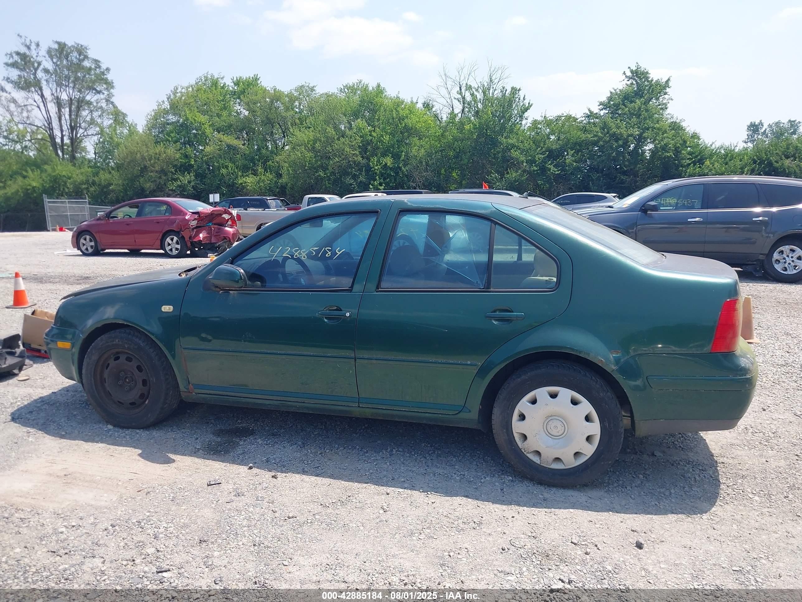 1999 Volkswagen Jetta Gl Tdi Зеленый vin: 3VWRF29M6XM062675
