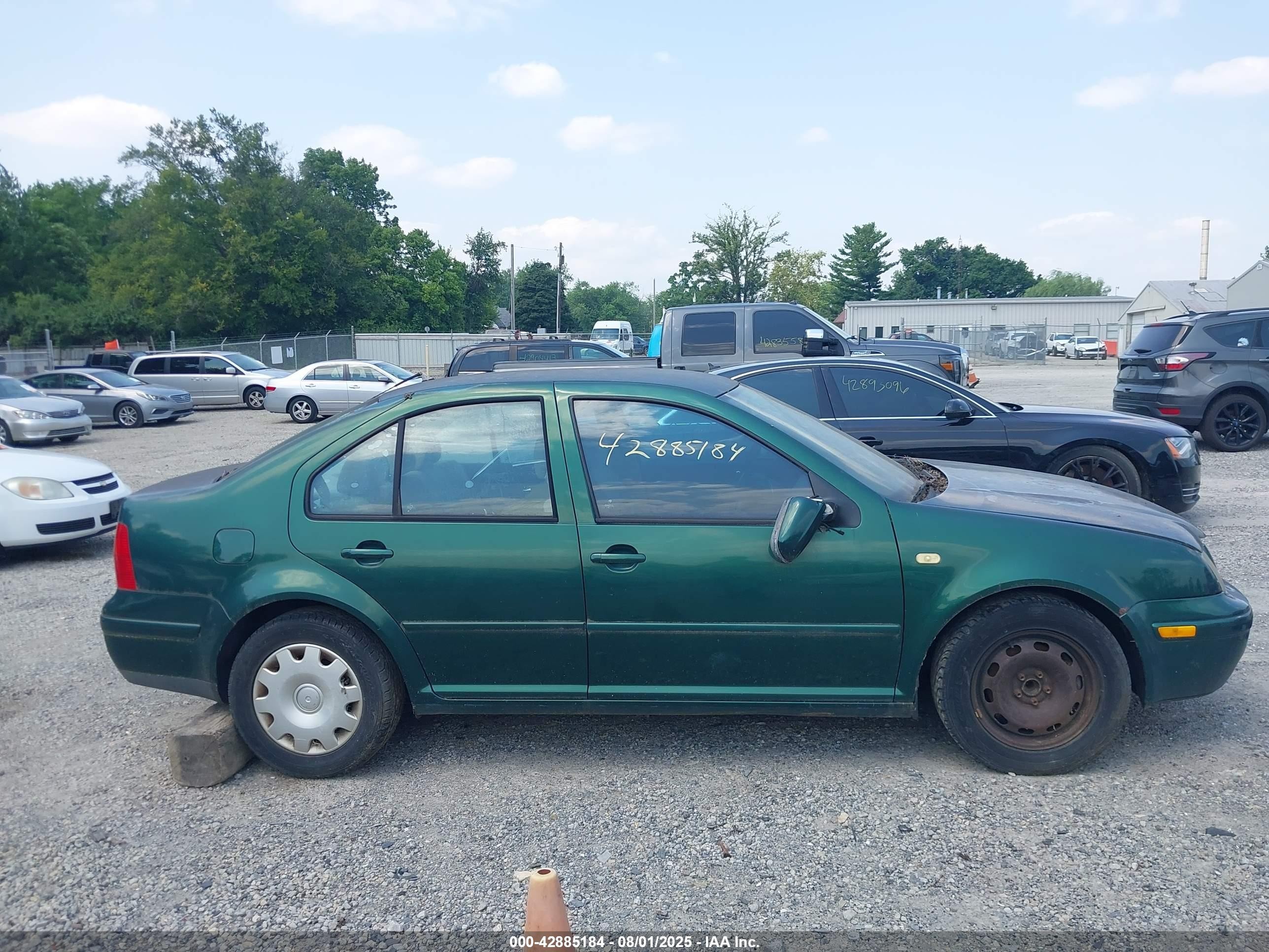 1999 Volkswagen Jetta Gl Tdi Зеленый vin: 3VWRF29M6XM062675