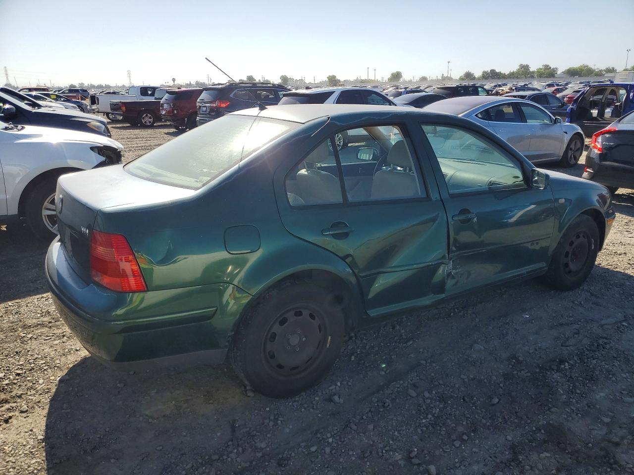 1999 Volkswagen Jetta Gl Tdi Green vin: 3VWRF29M6XM062871
