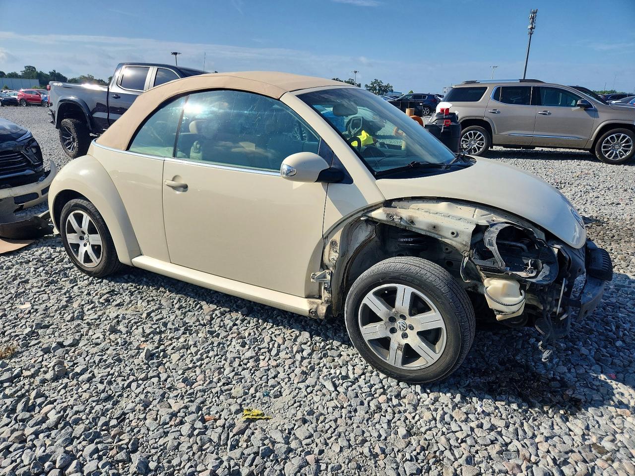 2006 Volkswagen New Beetle Convertible Option Package 1 Cream vin: 3VWRF31Y06M321230