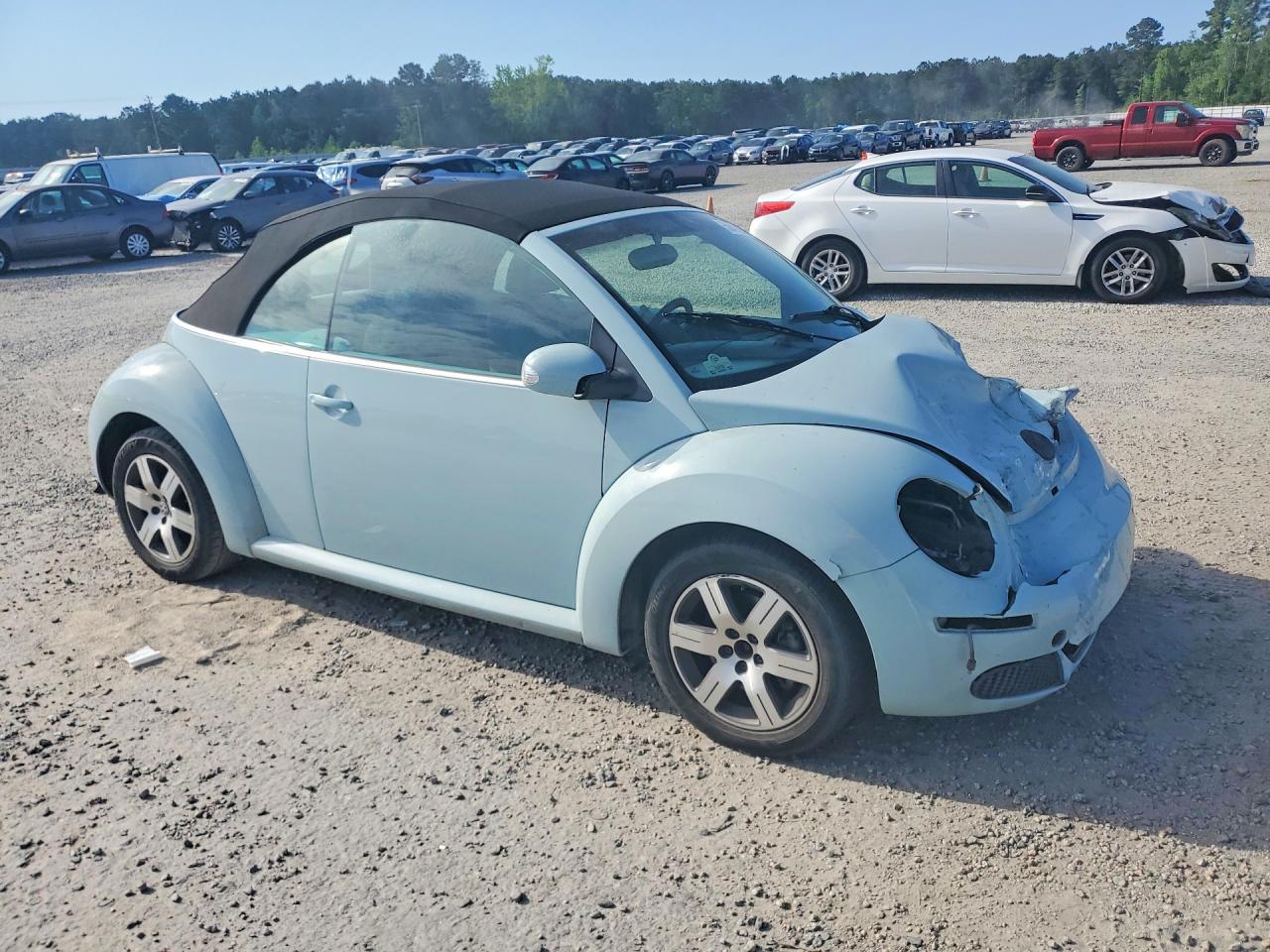 2006 Volkswagen New Beetle Convertible Option Package 1 Blue vin: 3VWRF31Y16M328641