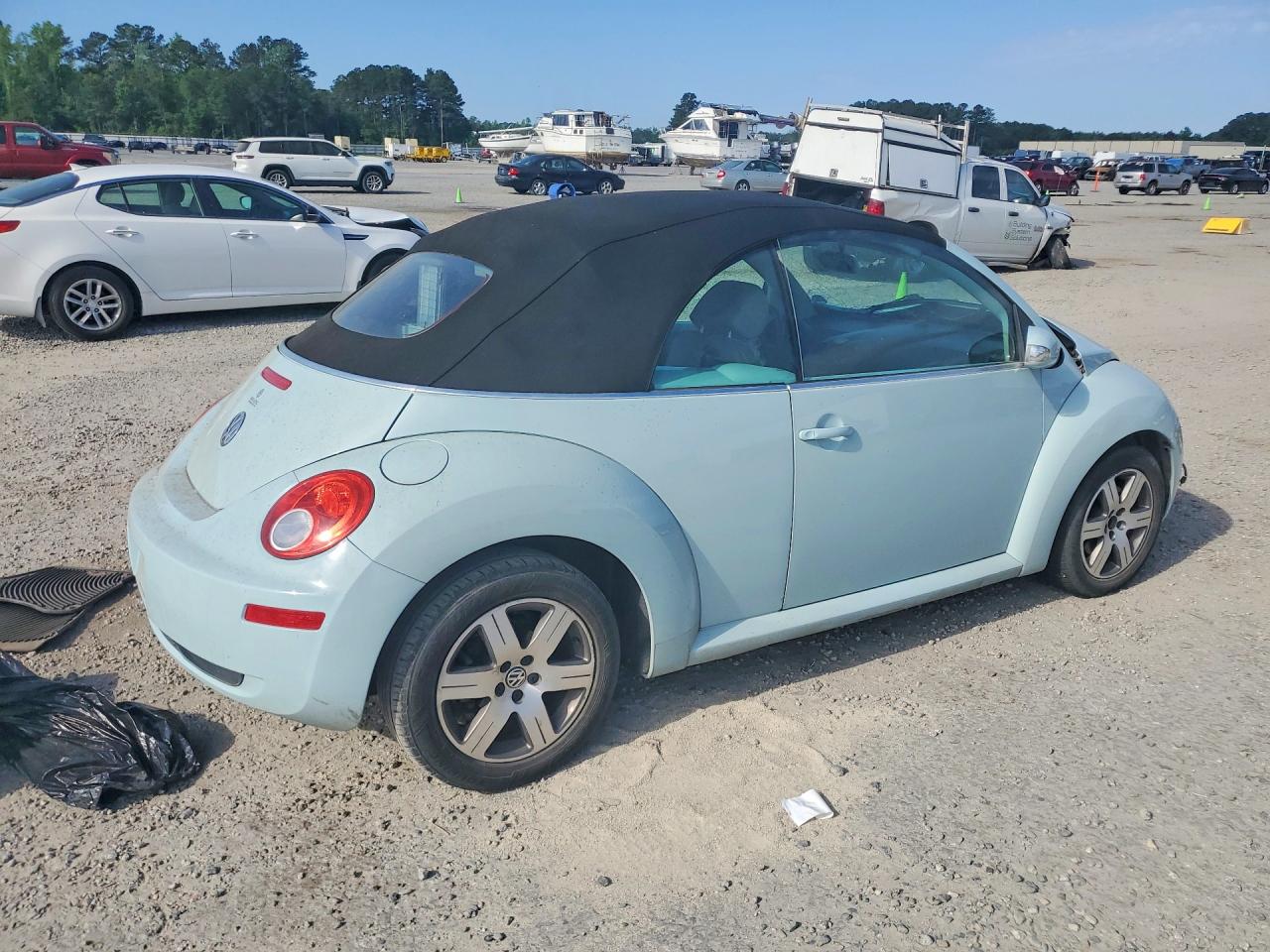 2006 Volkswagen New Beetle Convertible Option Package 1 Blue vin: 3VWRF31Y16M328641