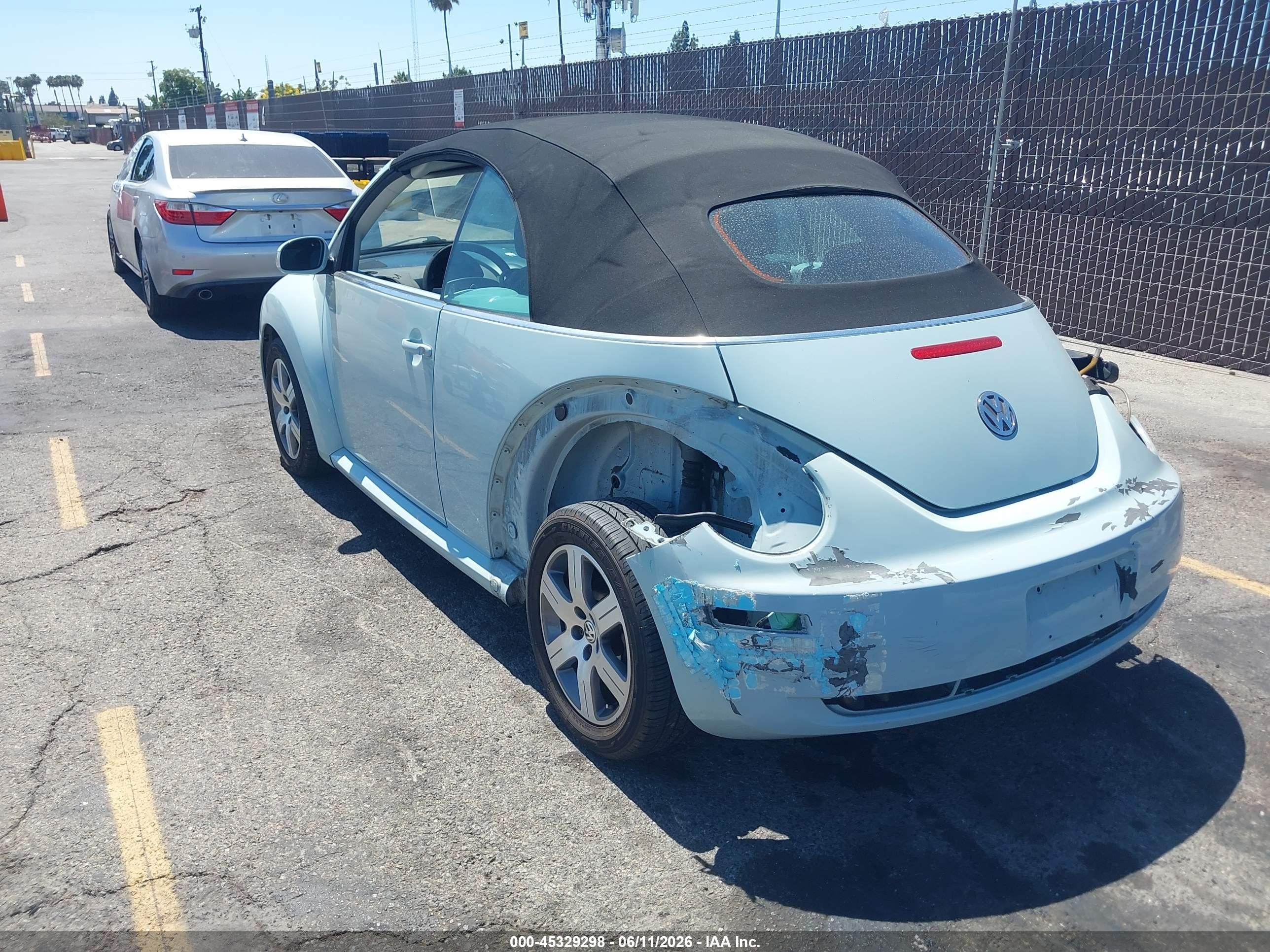 2006 Volkswagen New Beetle 2.5 Turquoise vin: 3VWRF31Y26M306986