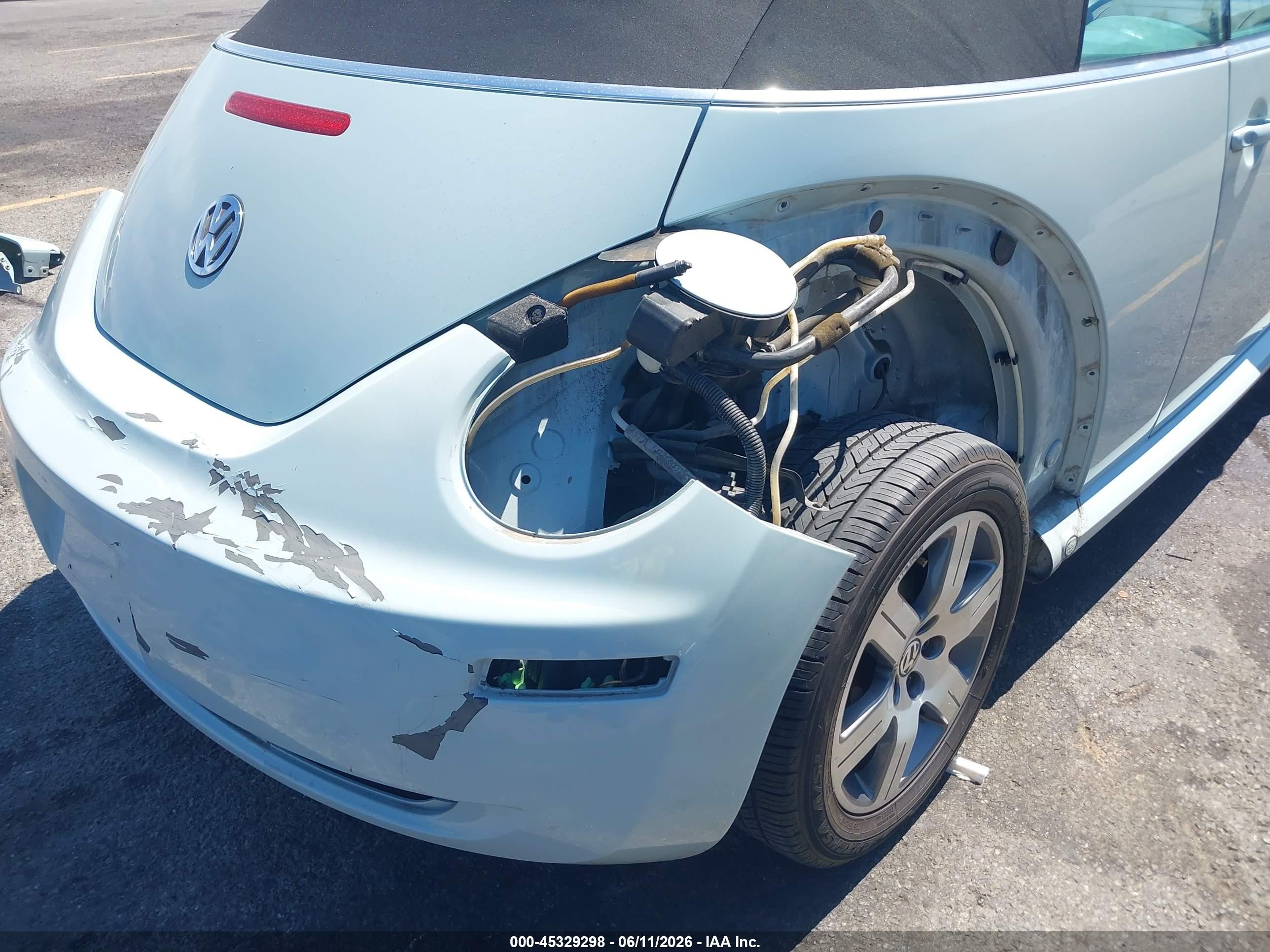 2006 Volkswagen New Beetle 2.5 Turquoise vin: 3VWRF31Y26M306986