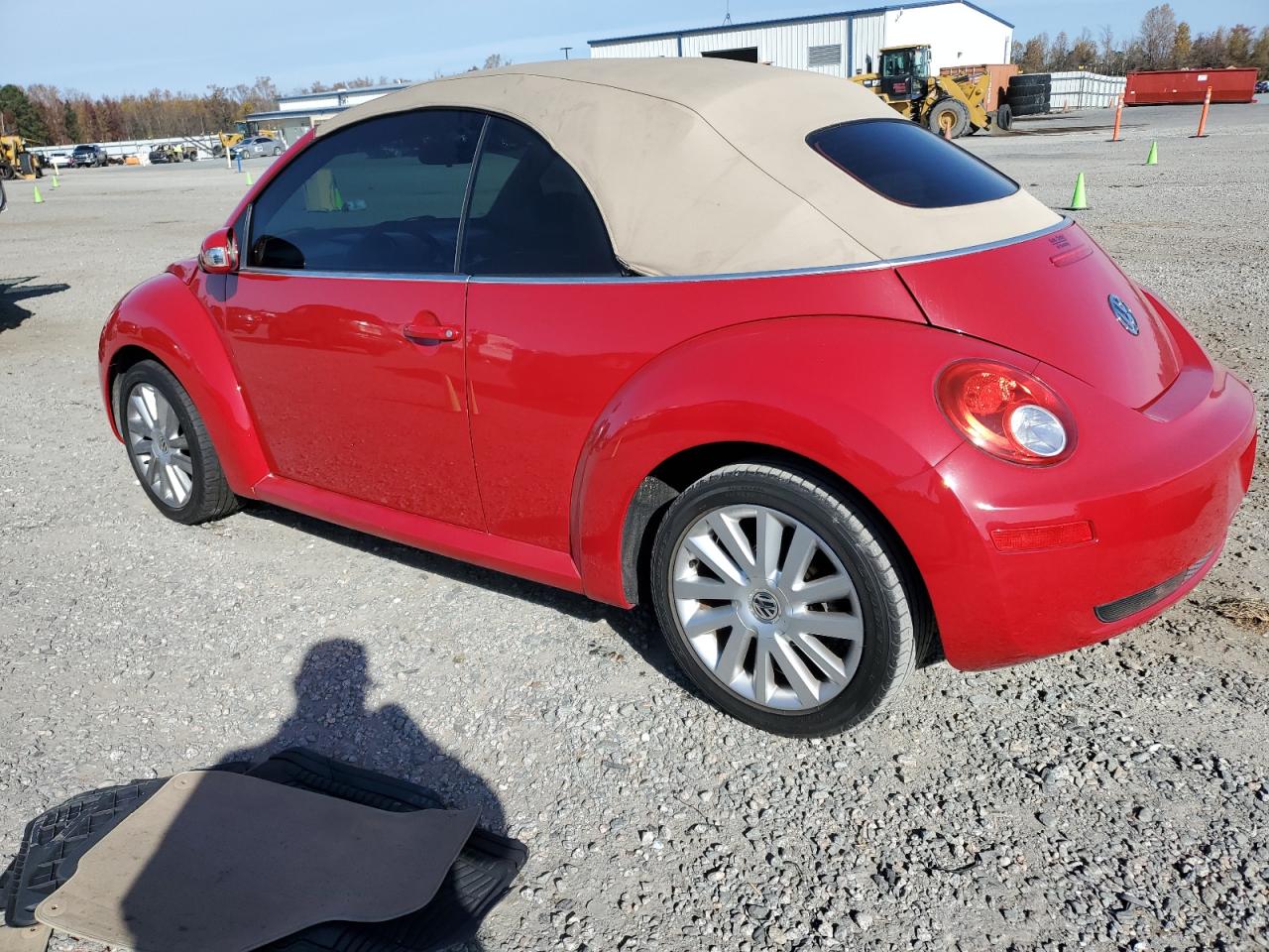 2008 Volkswagen New Beetle Convertible Se Red vin: 3VWRF31Y28M401986
