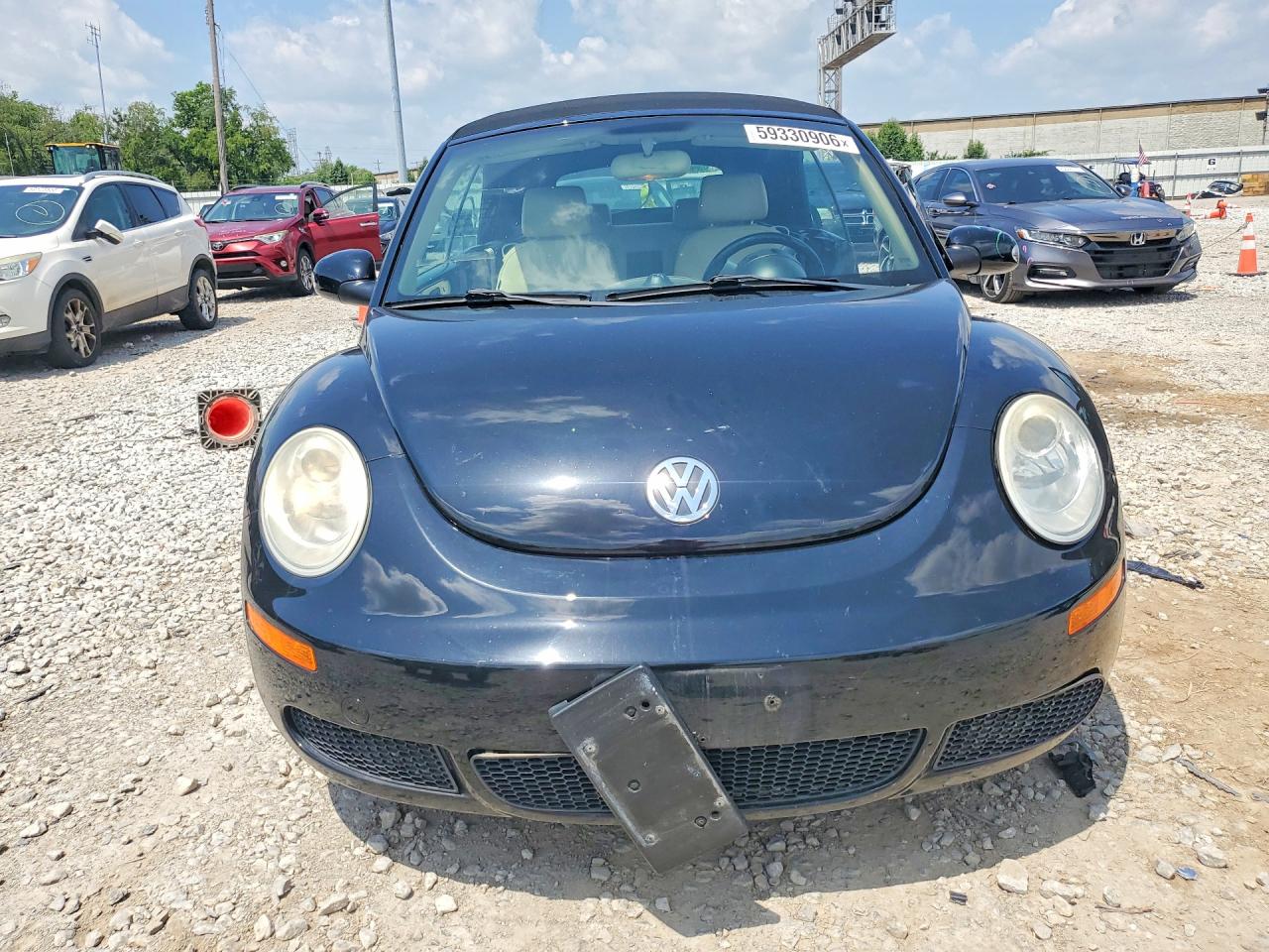 2008 Volkswagen New Beetle Convertible Se Black vin: 3VWRF31Y28M419954