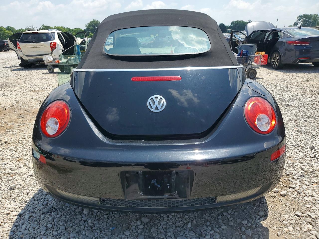 2008 Volkswagen New Beetle Convertible Se Black vin: 3VWRF31Y28M419954