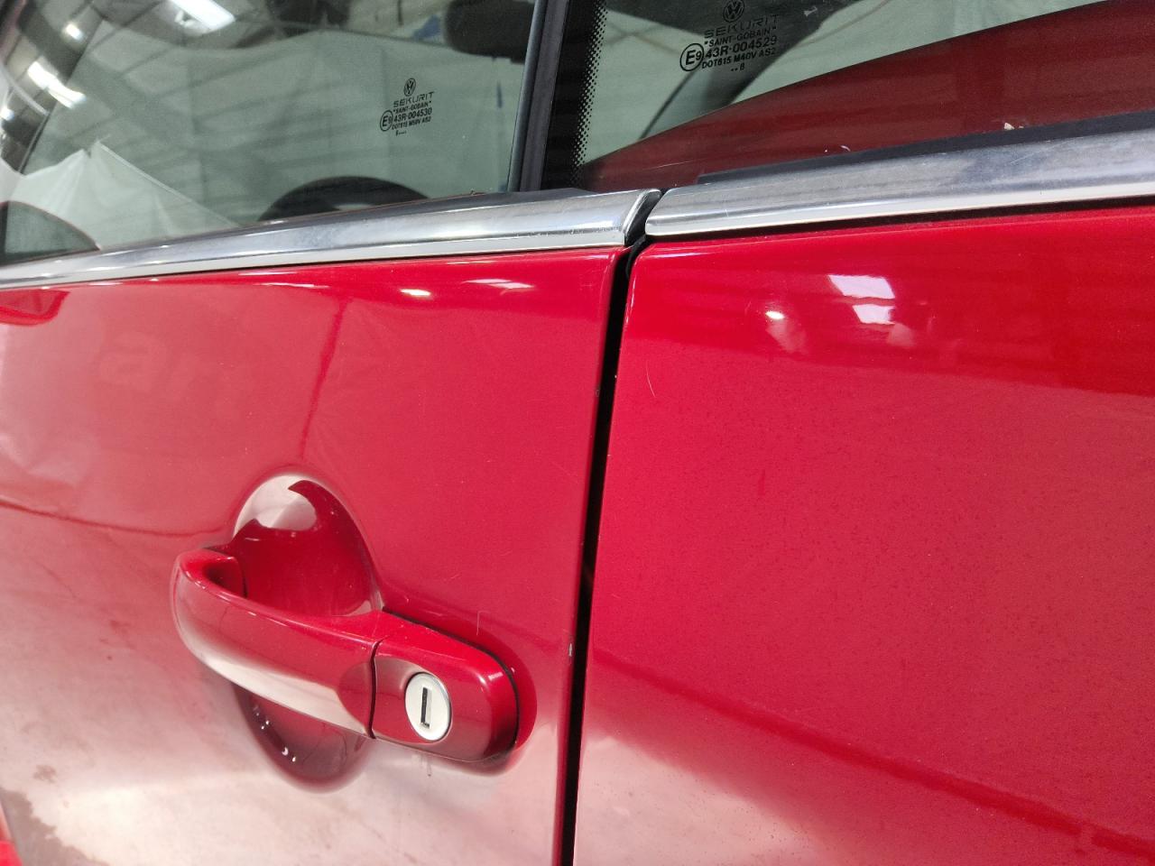 2009 Volkswagen New Beetle S Red vin: 3VWRF31Y29M408762 Damage: Left Rear Door, Multiple Scratches Light, 4