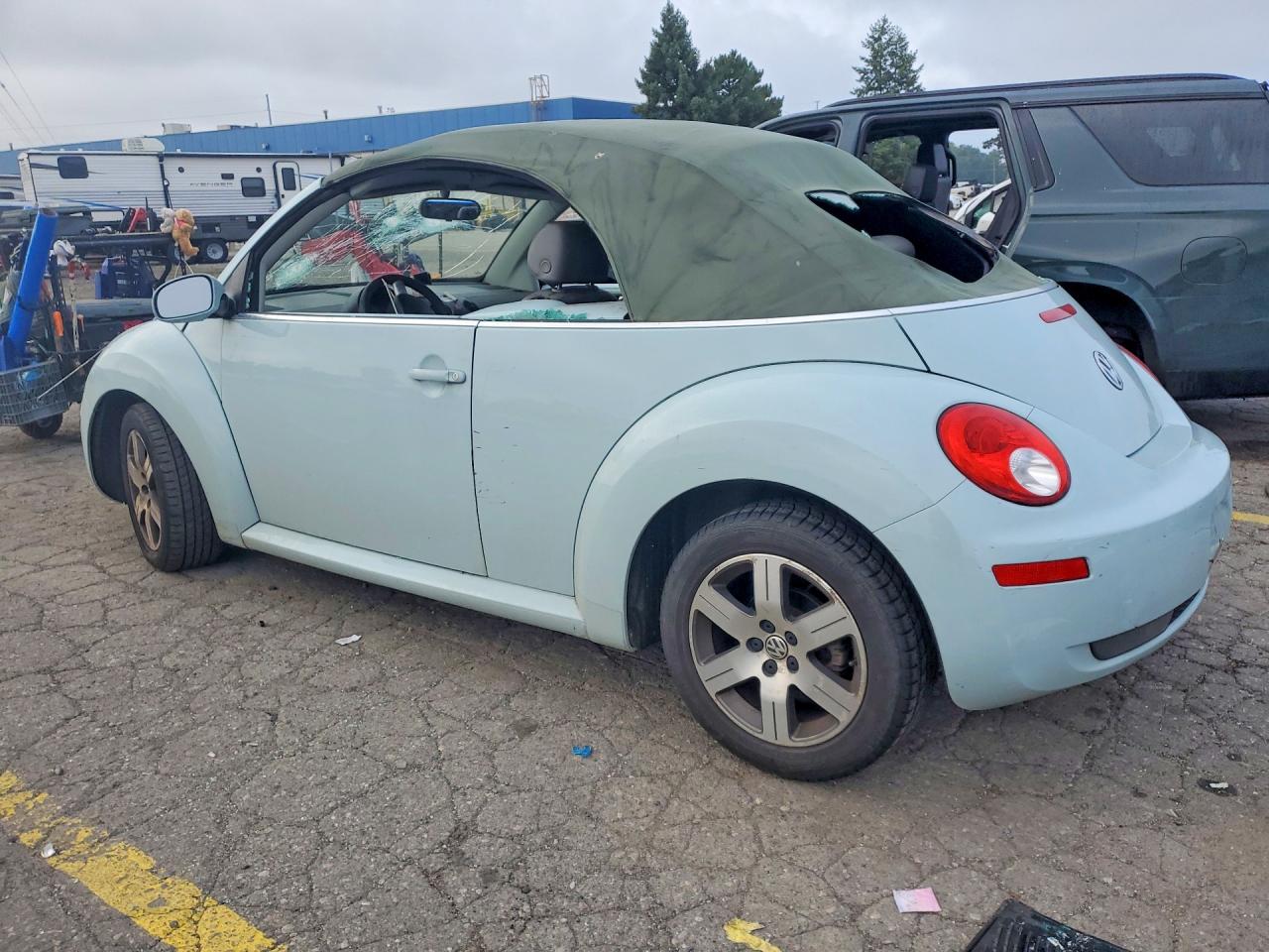 2006 Volkswagen New Beetle Convertible Option Package 1 Turquoise vin: 3VWRF31Y36M307354