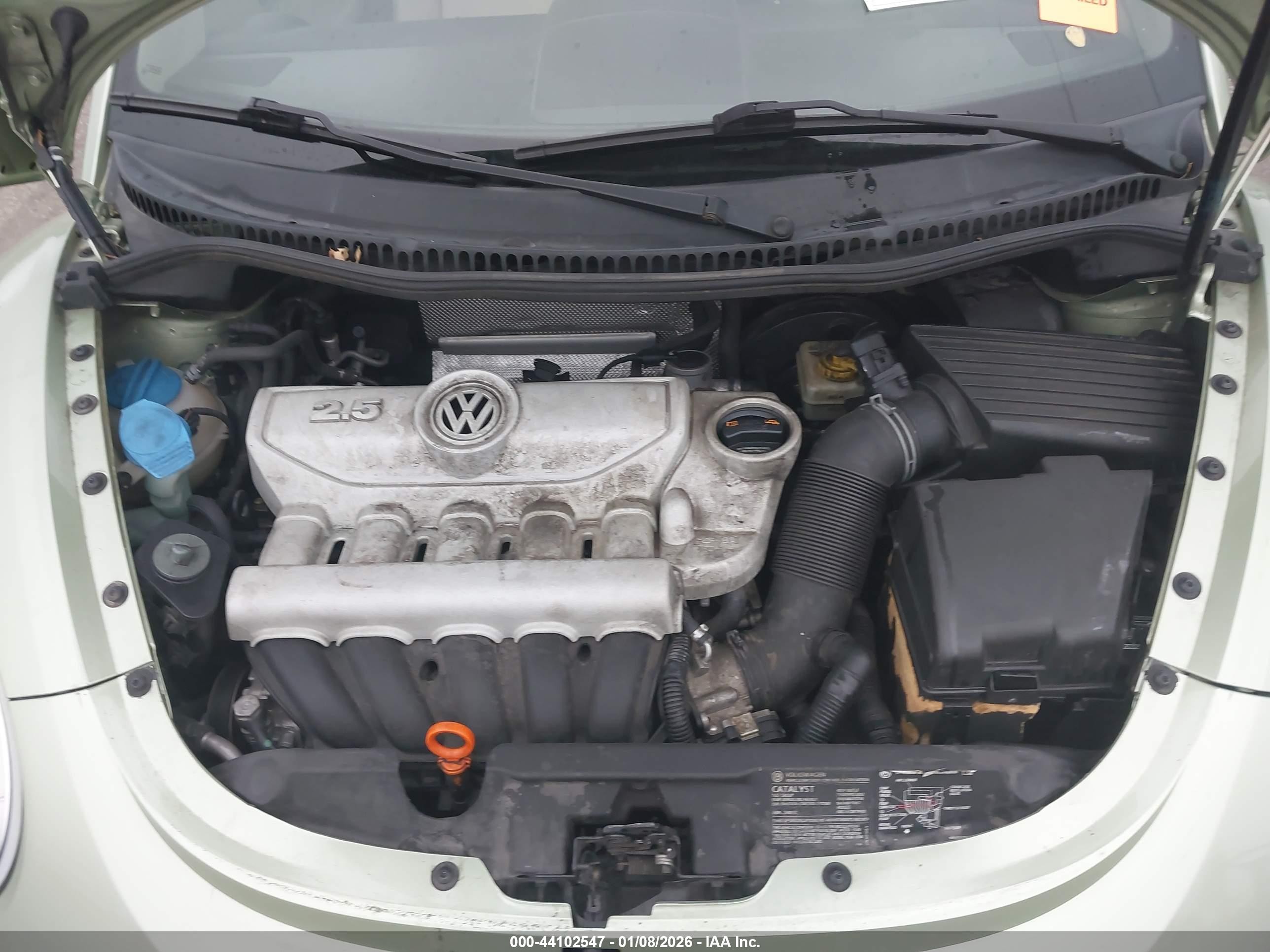 2007 Volkswagen New Beetle 2.5 Green vin: 3VWRF31Y37M413756