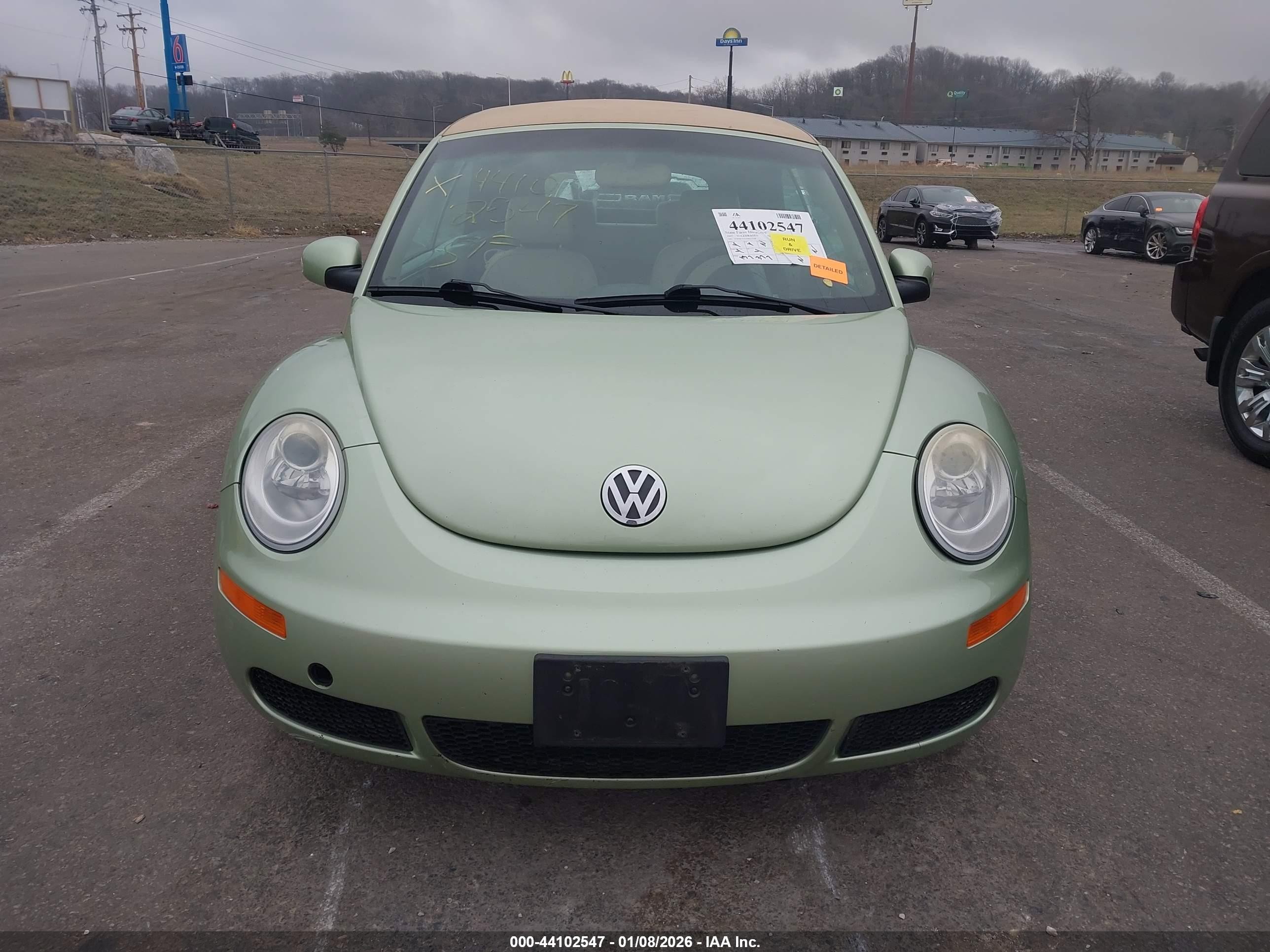 2007 Volkswagen New Beetle 2.5 Green vin: 3VWRF31Y37M413756