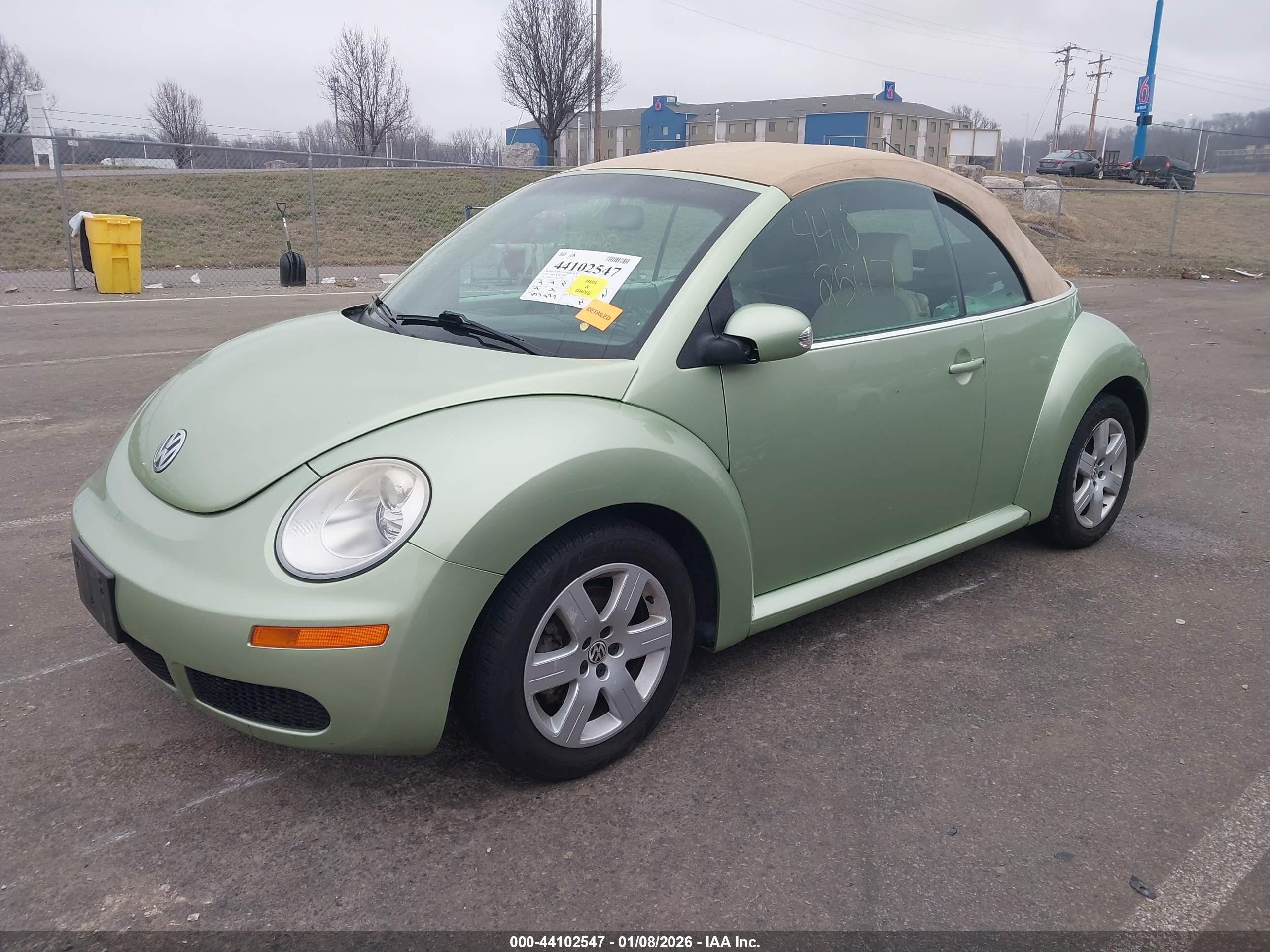 2007 Volkswagen New Beetle 2.5 Green vin: 3VWRF31Y37M413756