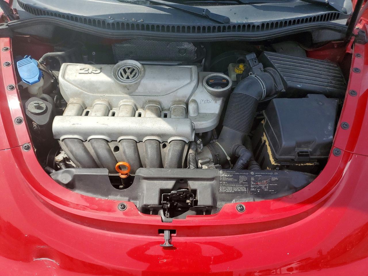 2007 Volkswagen New Beetle Convertible Option Package 1 Красный vin: 3VWRF31Y47M420618