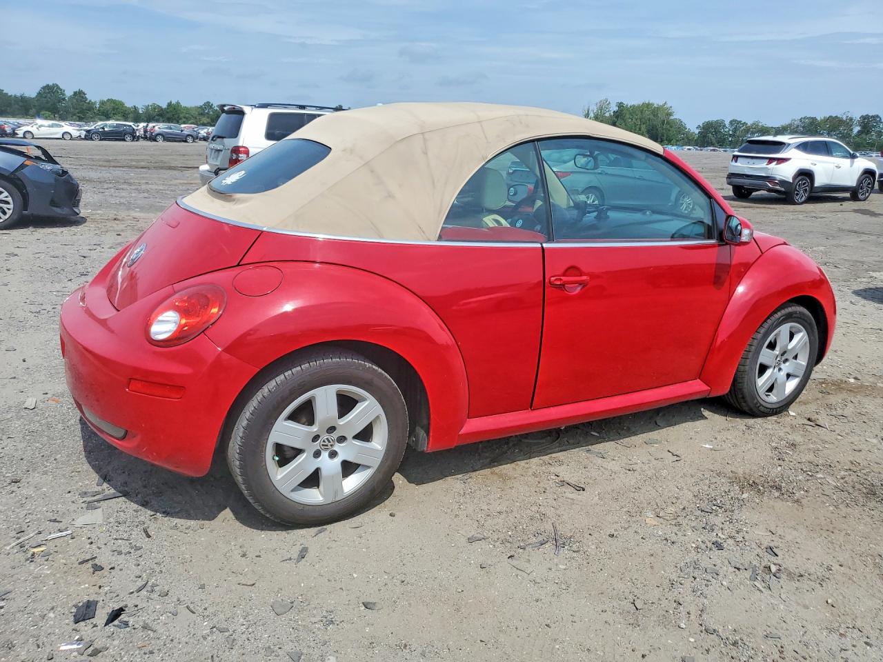 2007 Volkswagen New Beetle Convertible Option Package 1 Красный vin: 3VWRF31Y47M420618