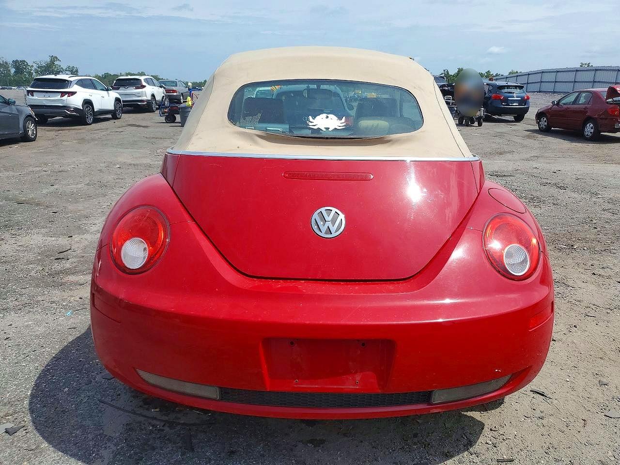 2007 Volkswagen New Beetle Convertible Option Package 1 Красный vin: 3VWRF31Y47M420618