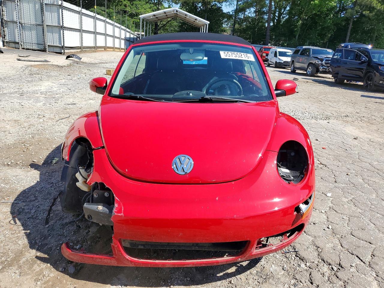 2008 Volkswagen New Beetle Convertible Se Red vin: 3VWRF31Y48M410057