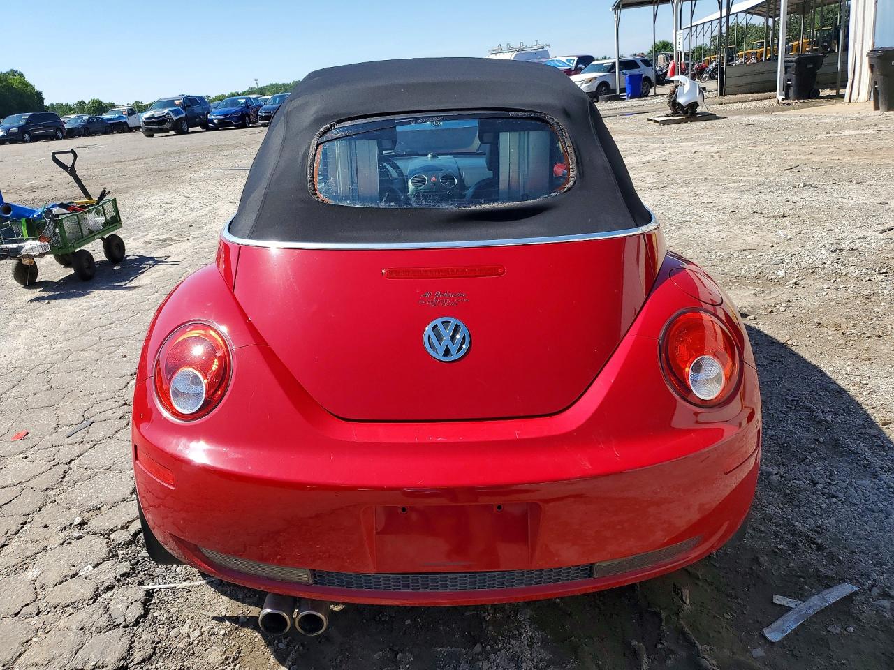 2008 Volkswagen New Beetle Convertible Se Red vin: 3VWRF31Y48M410057