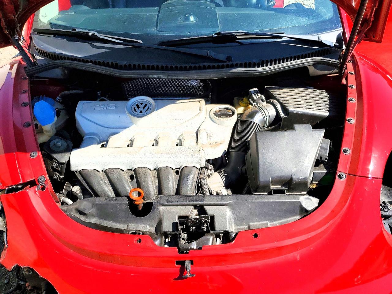2008 Volkswagen New Beetle Convertible Se Red vin: 3VWRF31Y48M410057