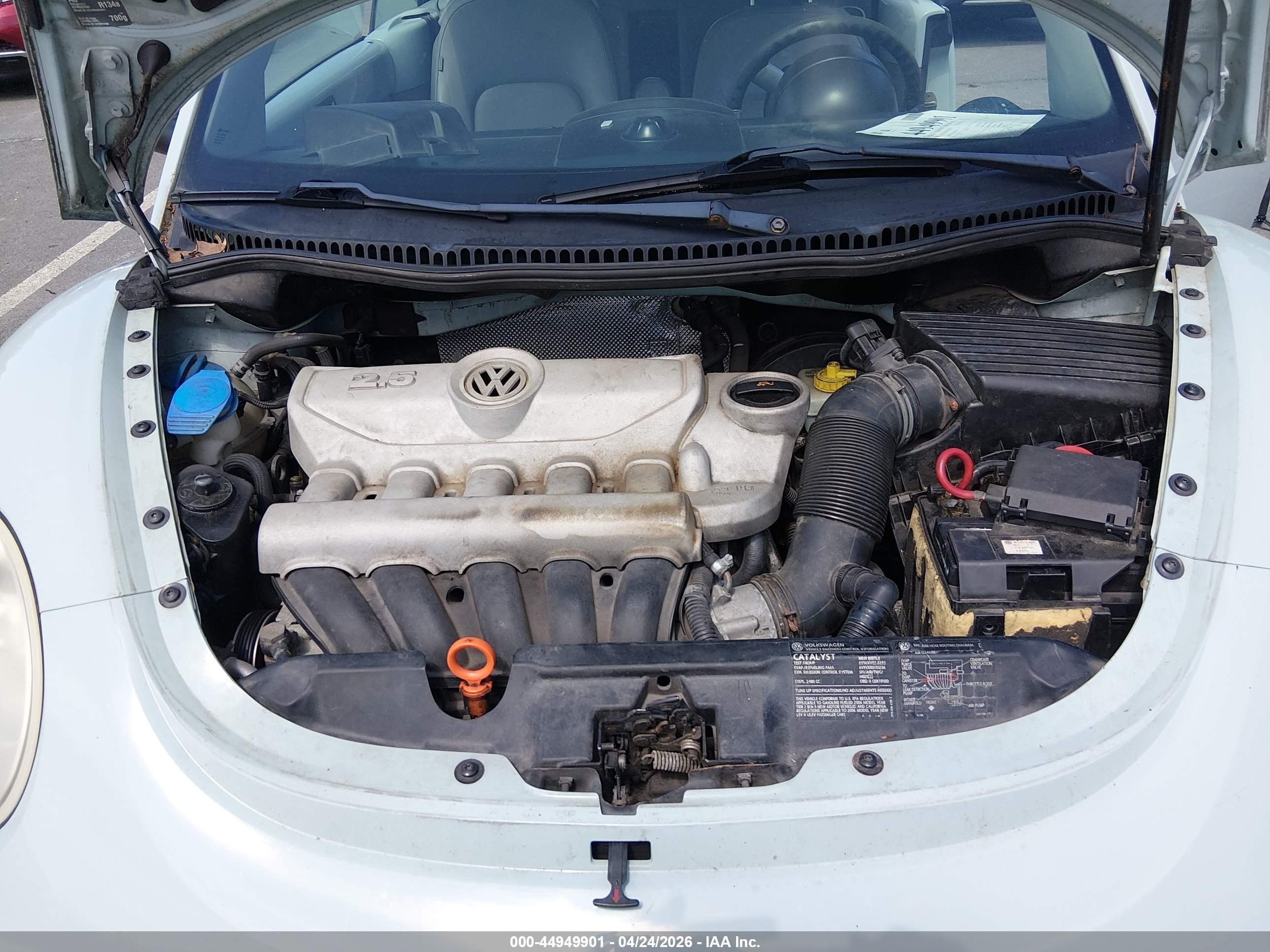 2006 Volkswagen New Beetle 2.5 Синий vin: 3VWRF31Y56M319070
